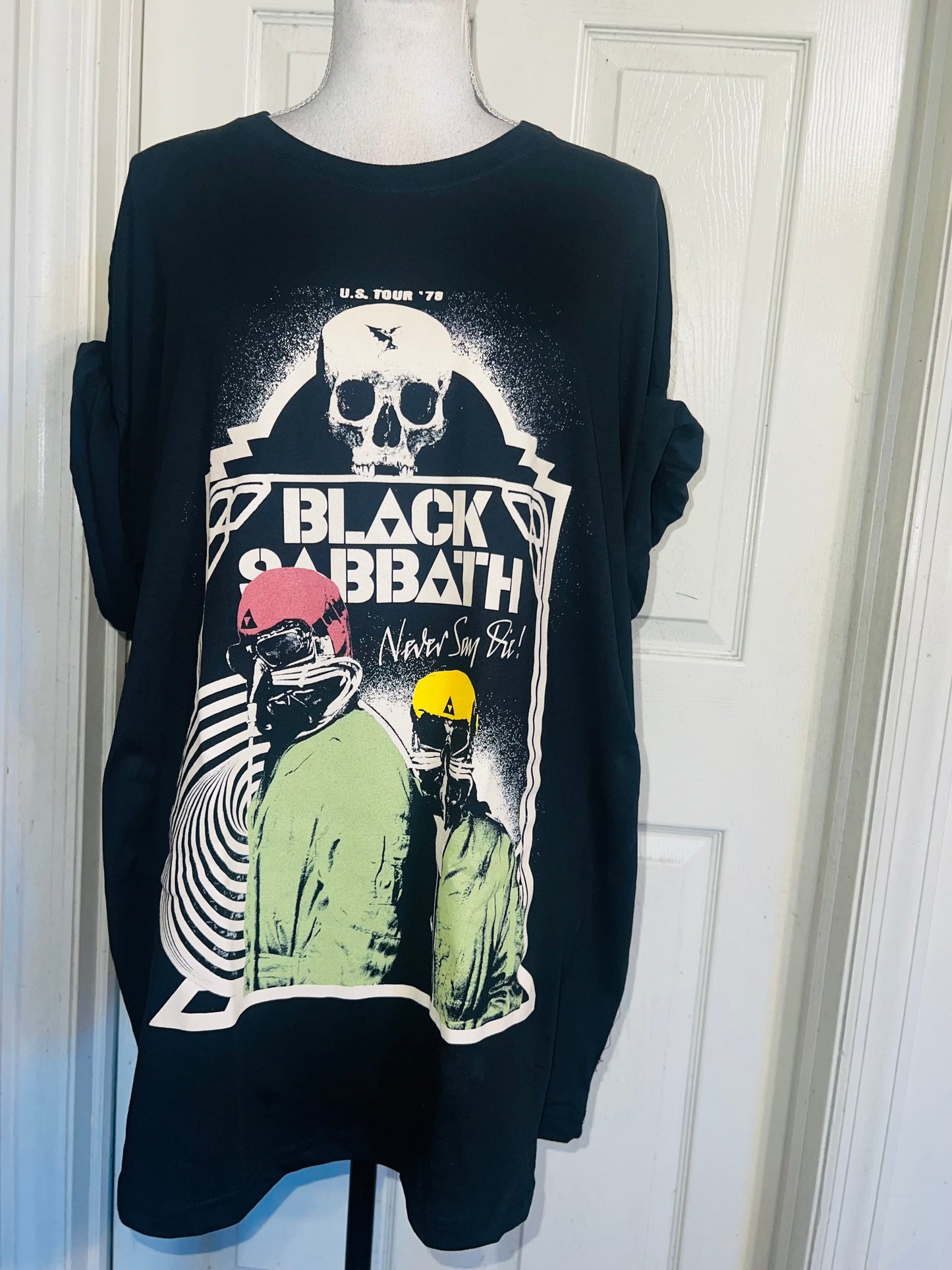 Black Sabbath Oversized Distressed Tee