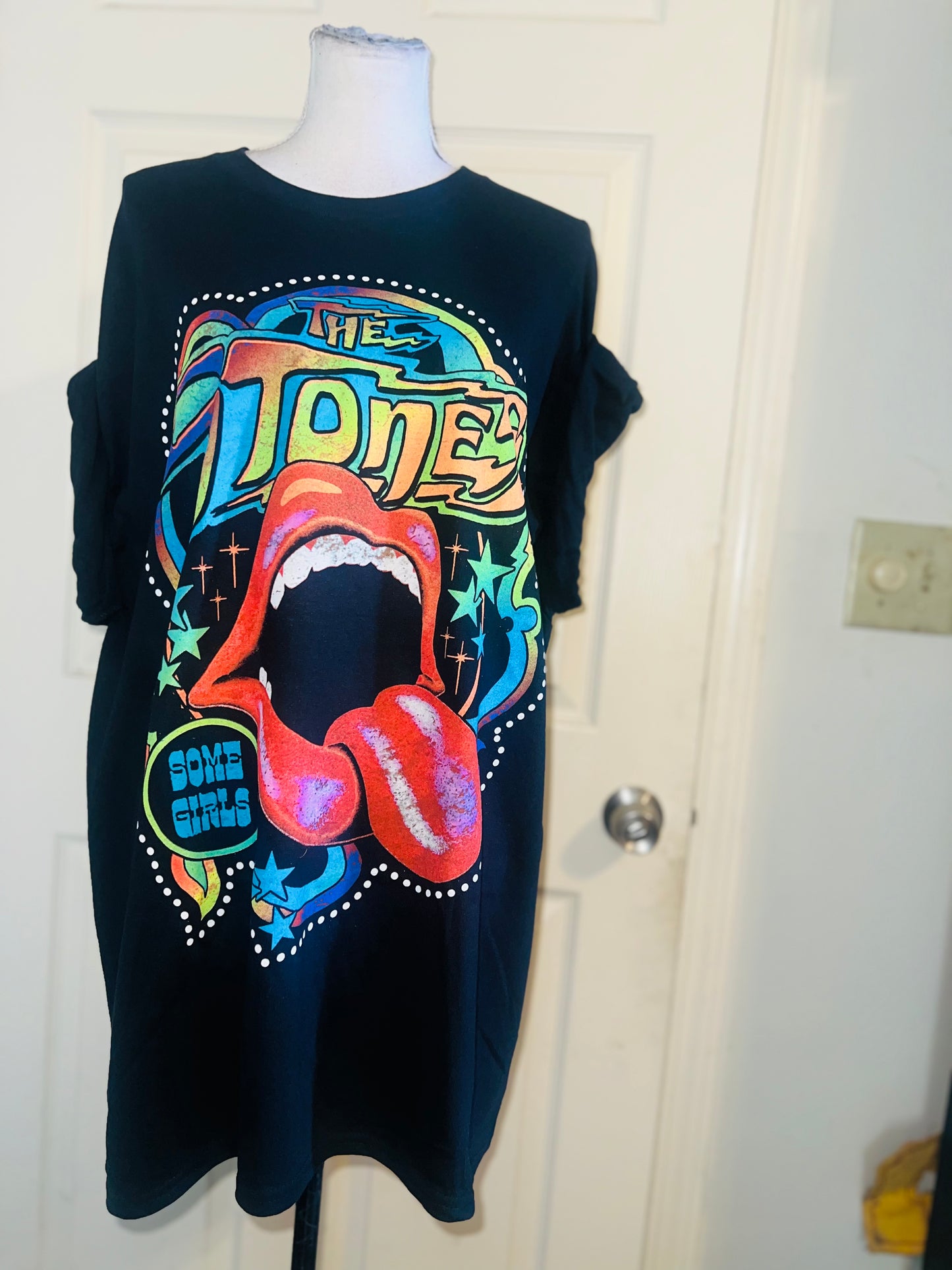 Rolling Stones Oversized Distressed Tee