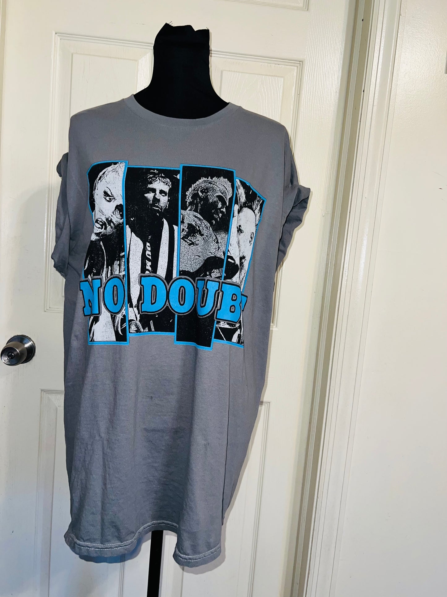 No Doubt Oversized Distressed Tee