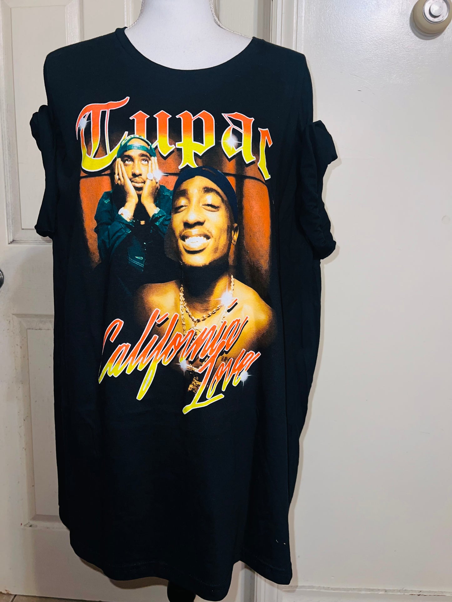Tupac Oversized Distressed Tee