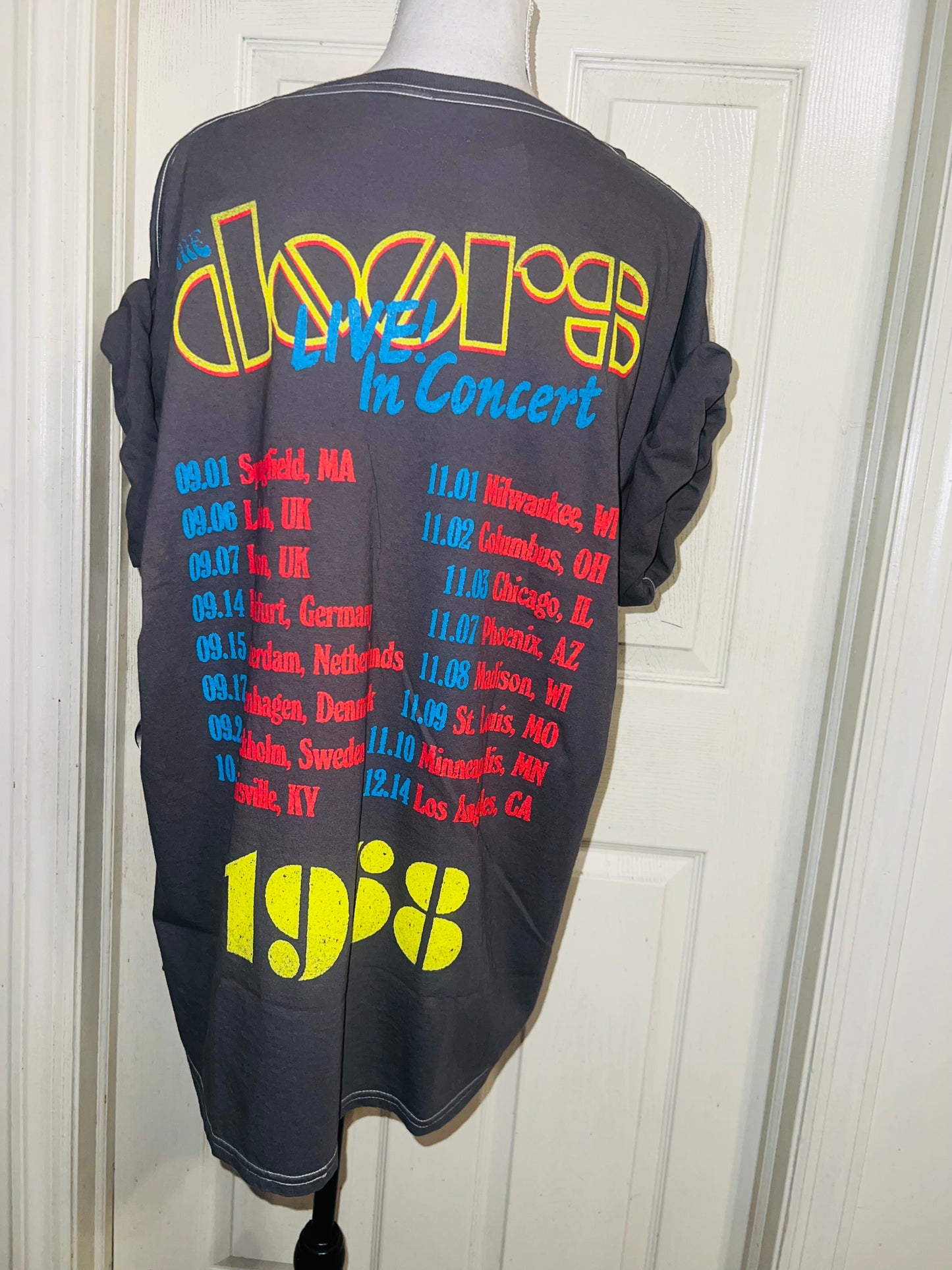 The Doors Double Sided Oversized Distressed Tee