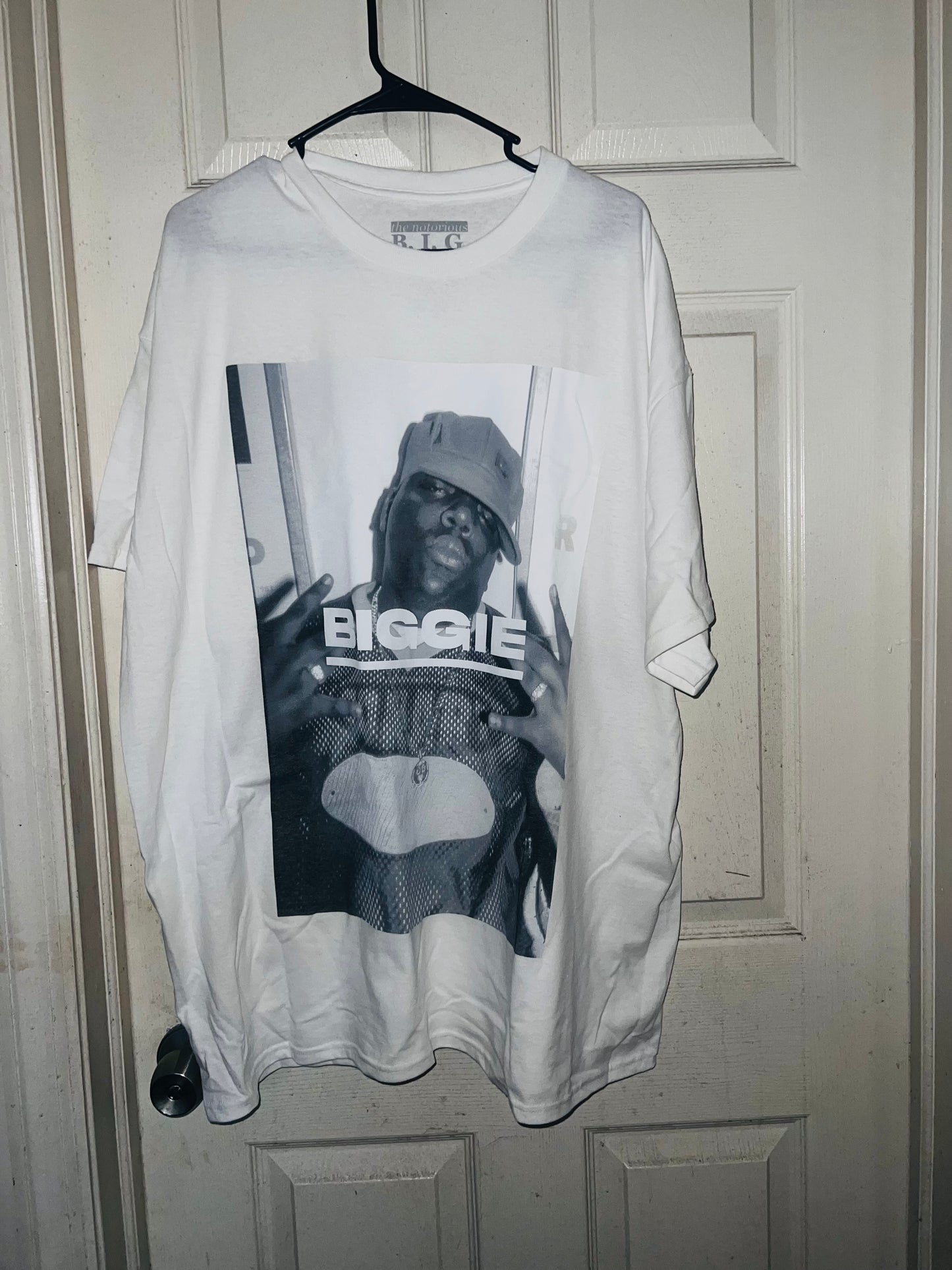 Biggie Smalls Oversized Distressed Tee