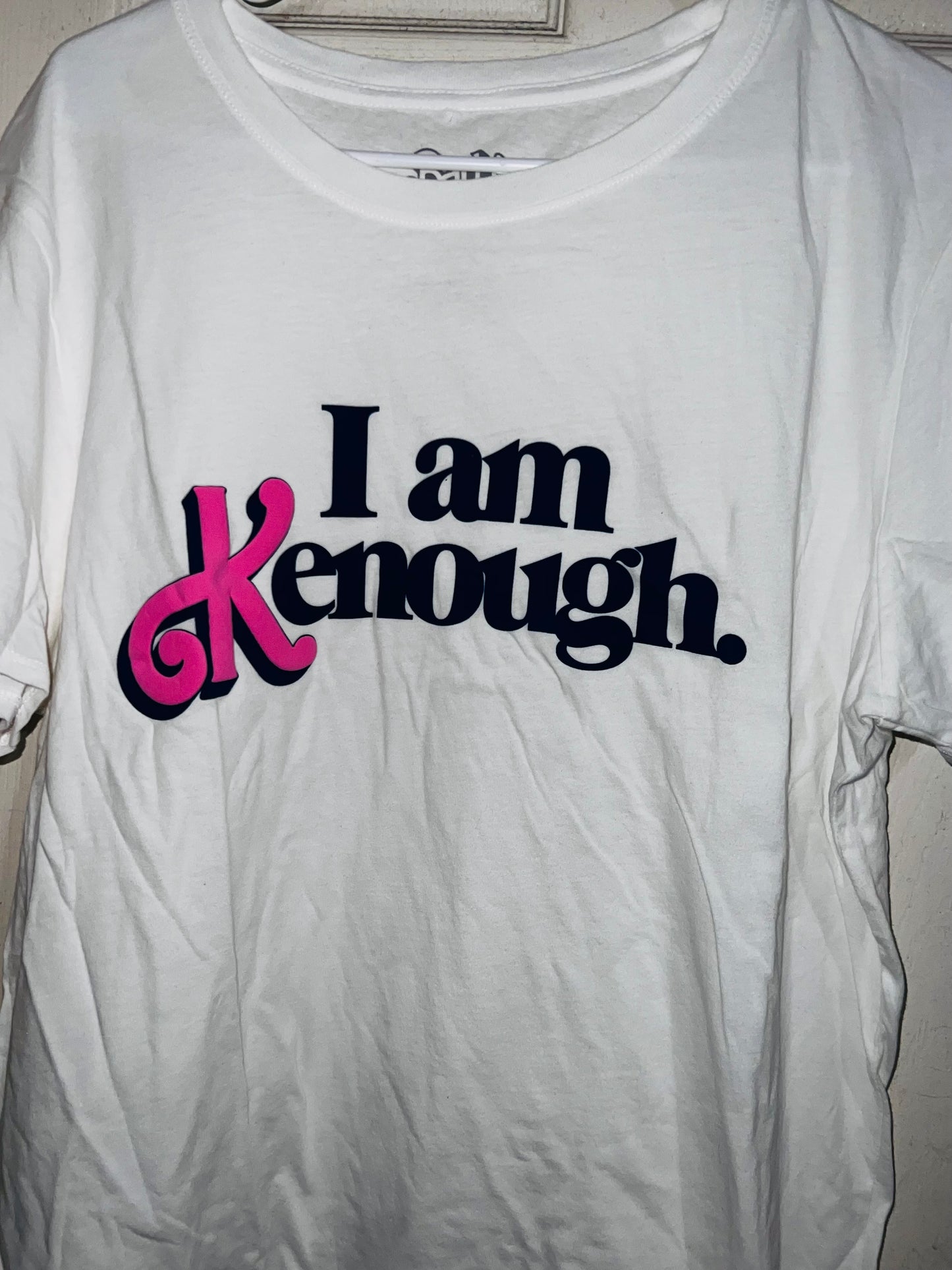 I am Kenough Oversized Distressed Tee