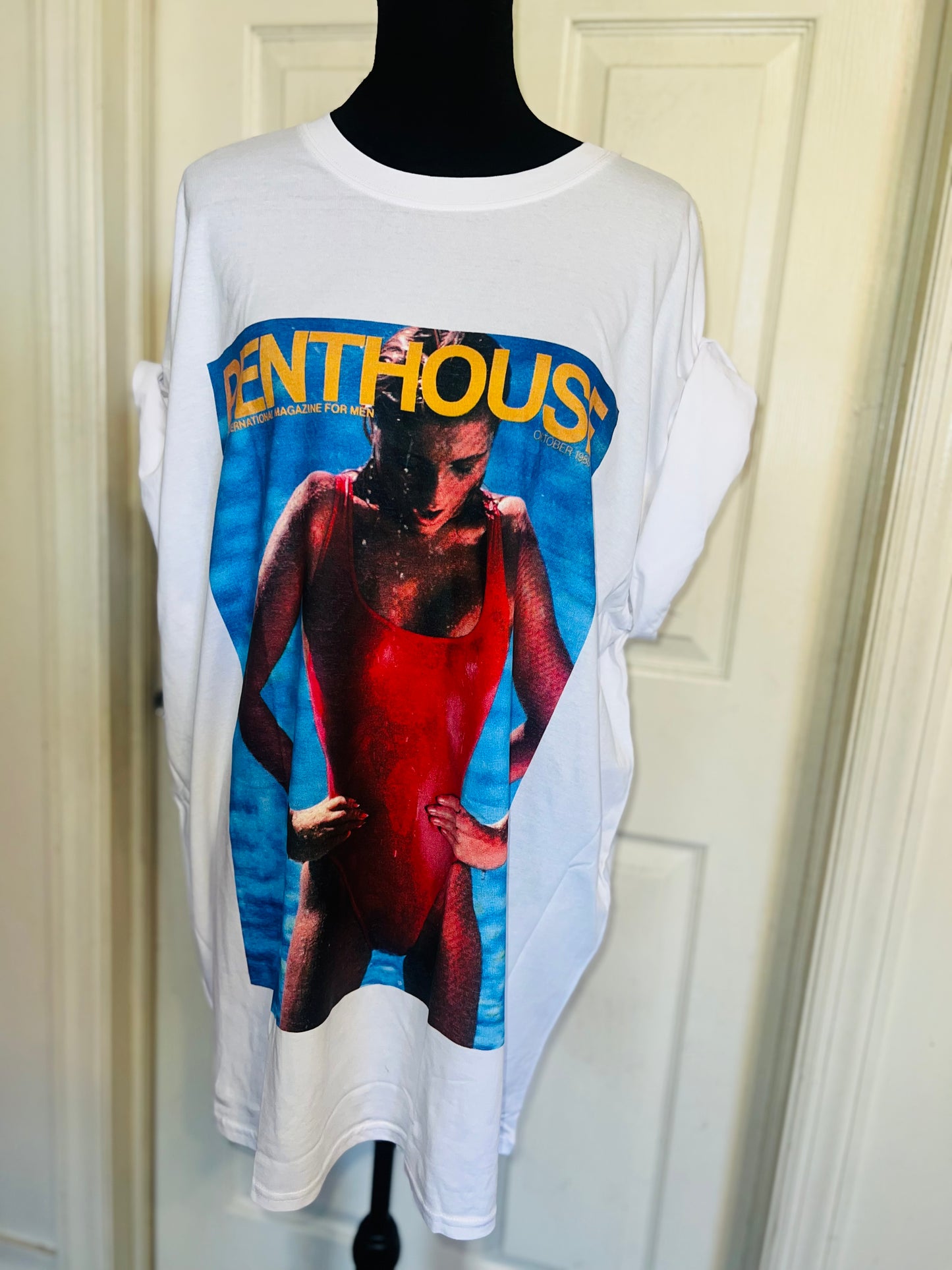 Penthouse Oversized Distressed Tee