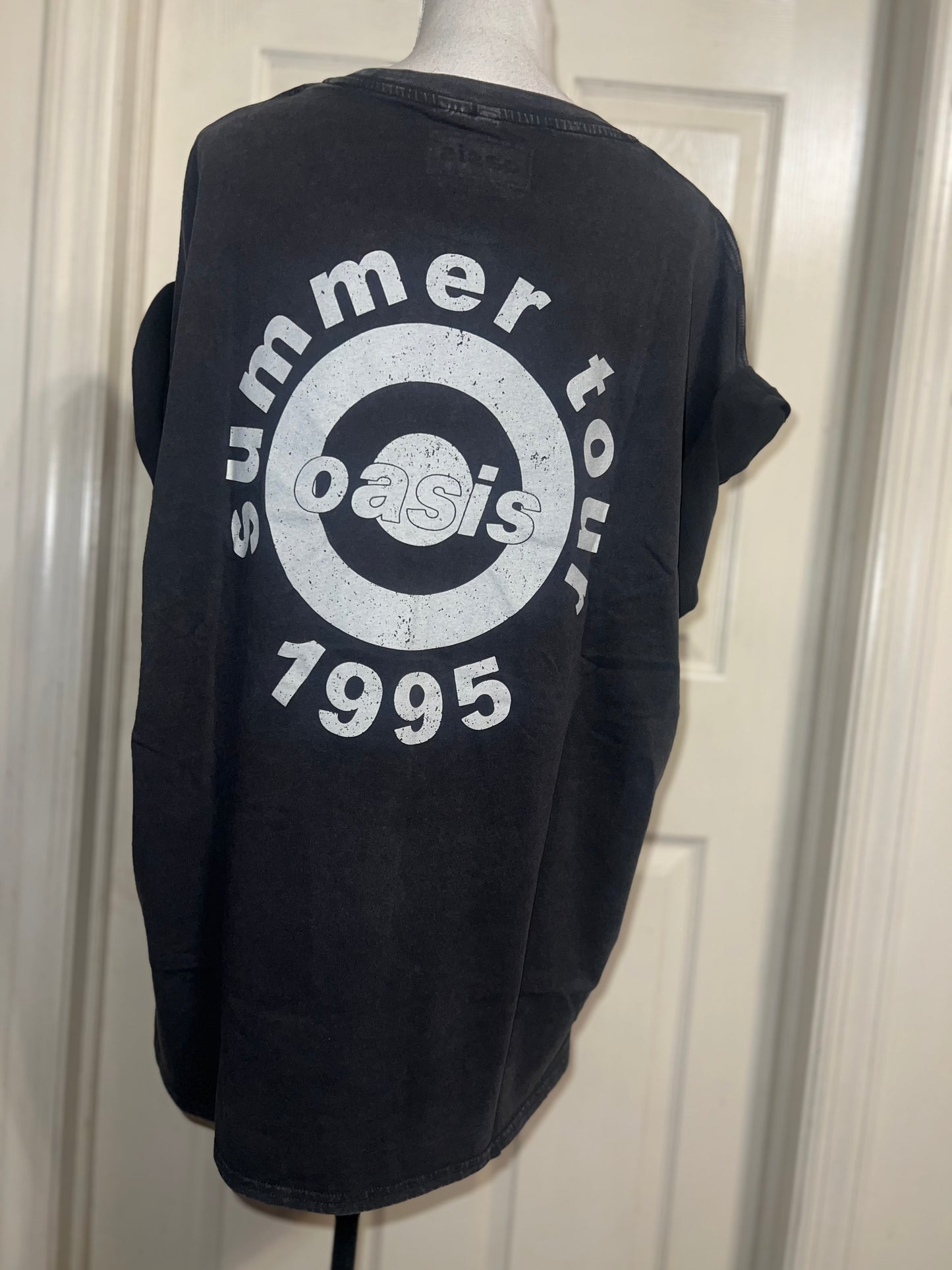 Oasis Double Sided Oversized Distressed Tee