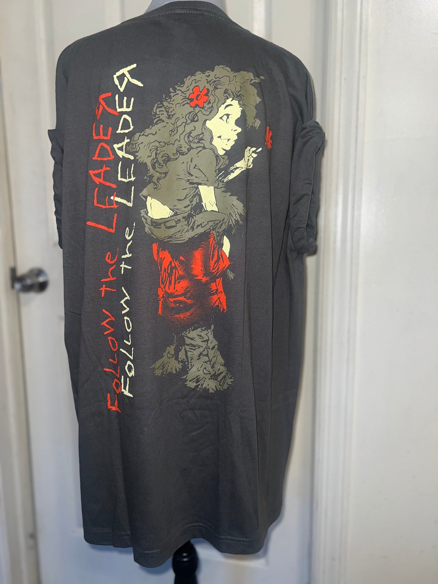 Korn Double Sided Oversized Distressed Tee