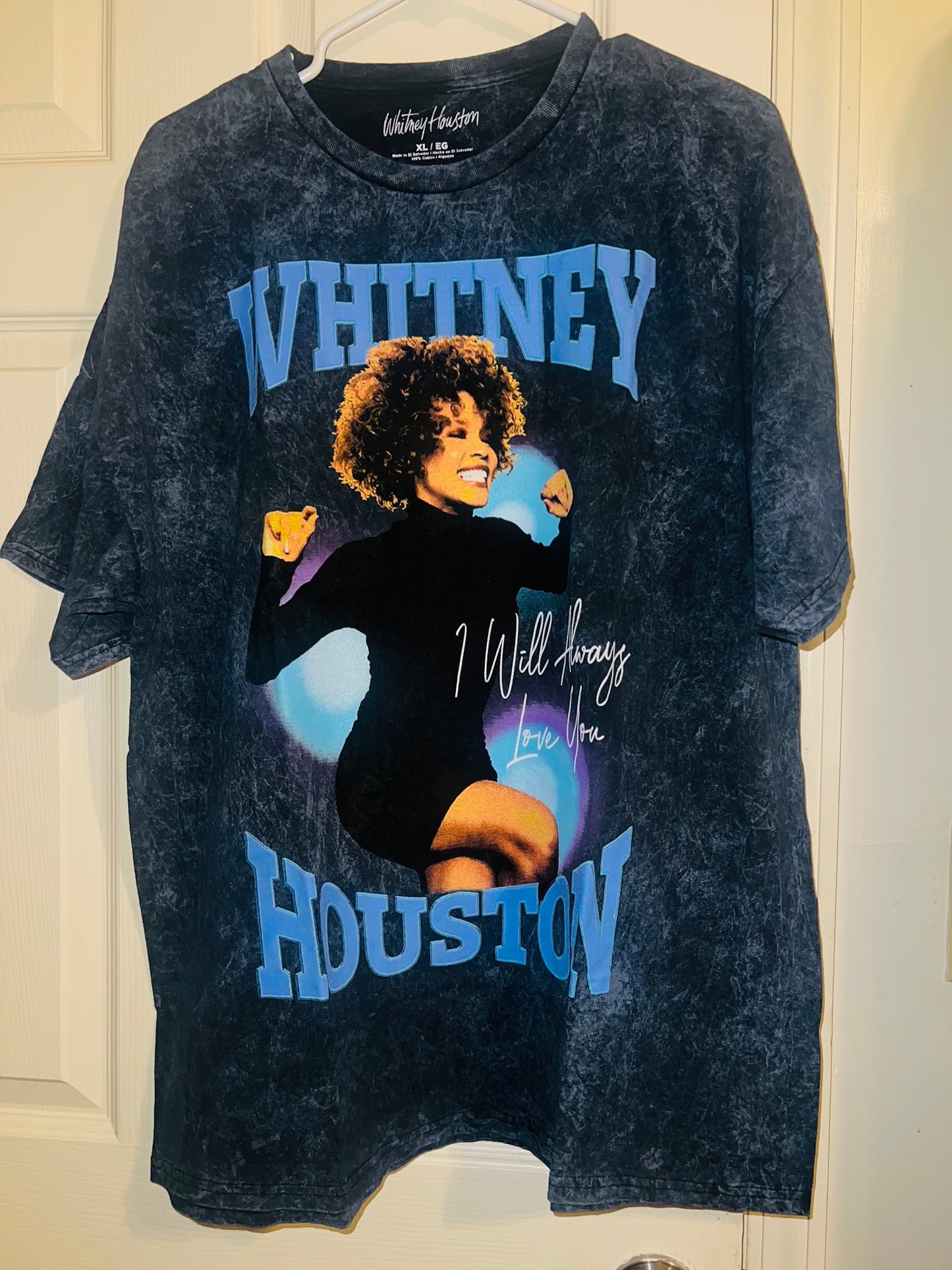 Whitney Houston Oversized Distressed Tee
