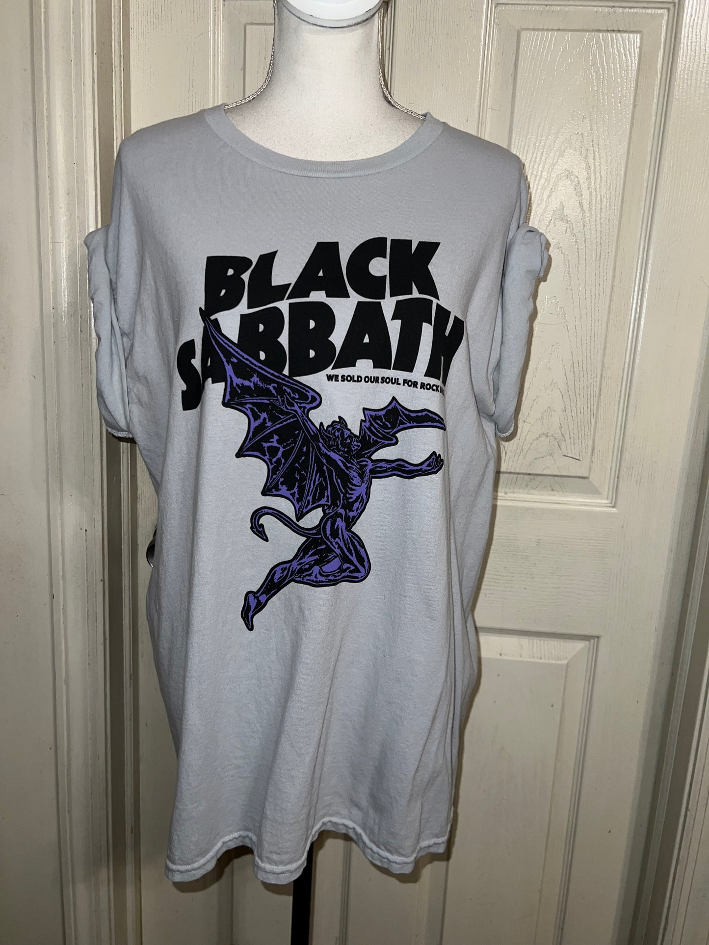 Black Sabbath Oversized Distressed Tee