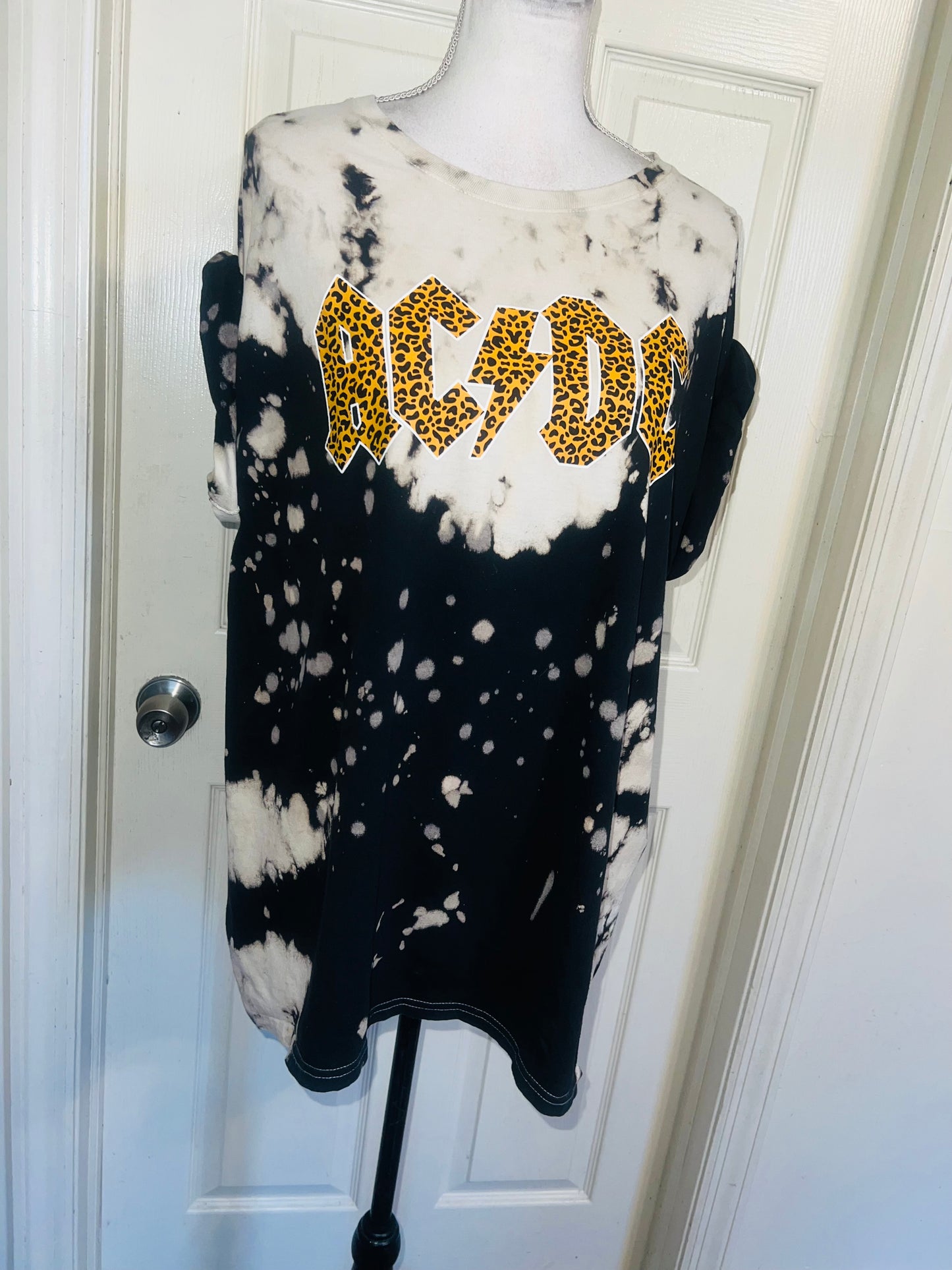 AC/DC Oversized Distressed Tee