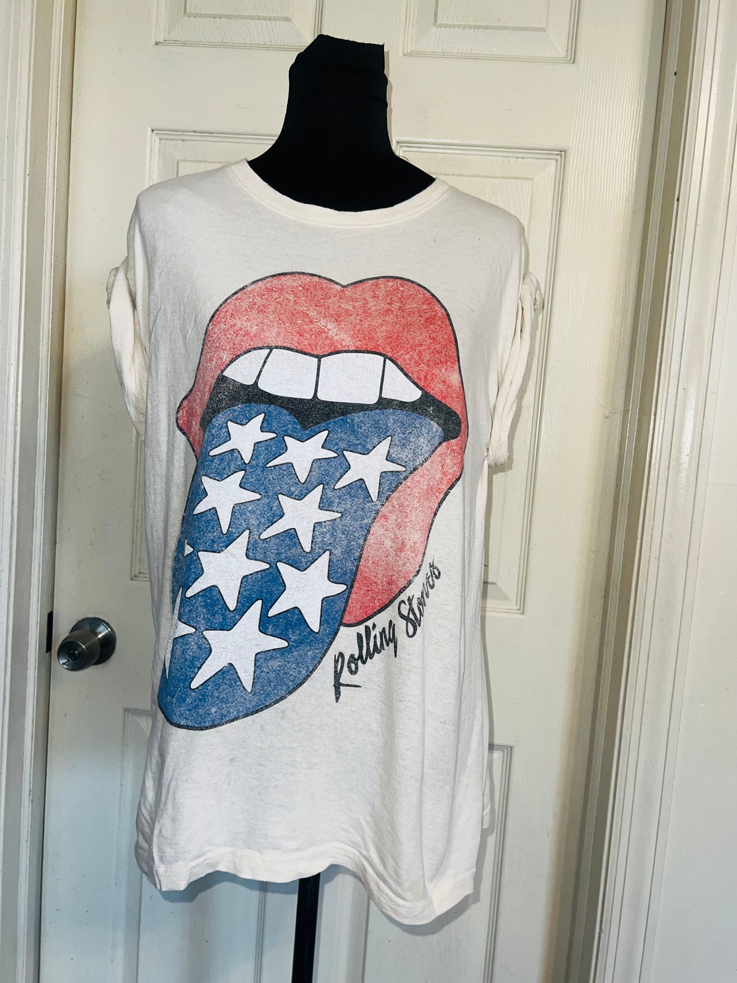 Rolling Stones Oversized Distressed Tee