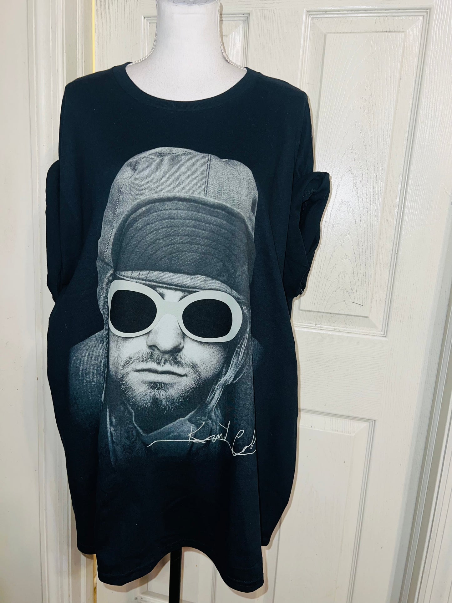 Kurt Cobain Oversized Distressed Tee