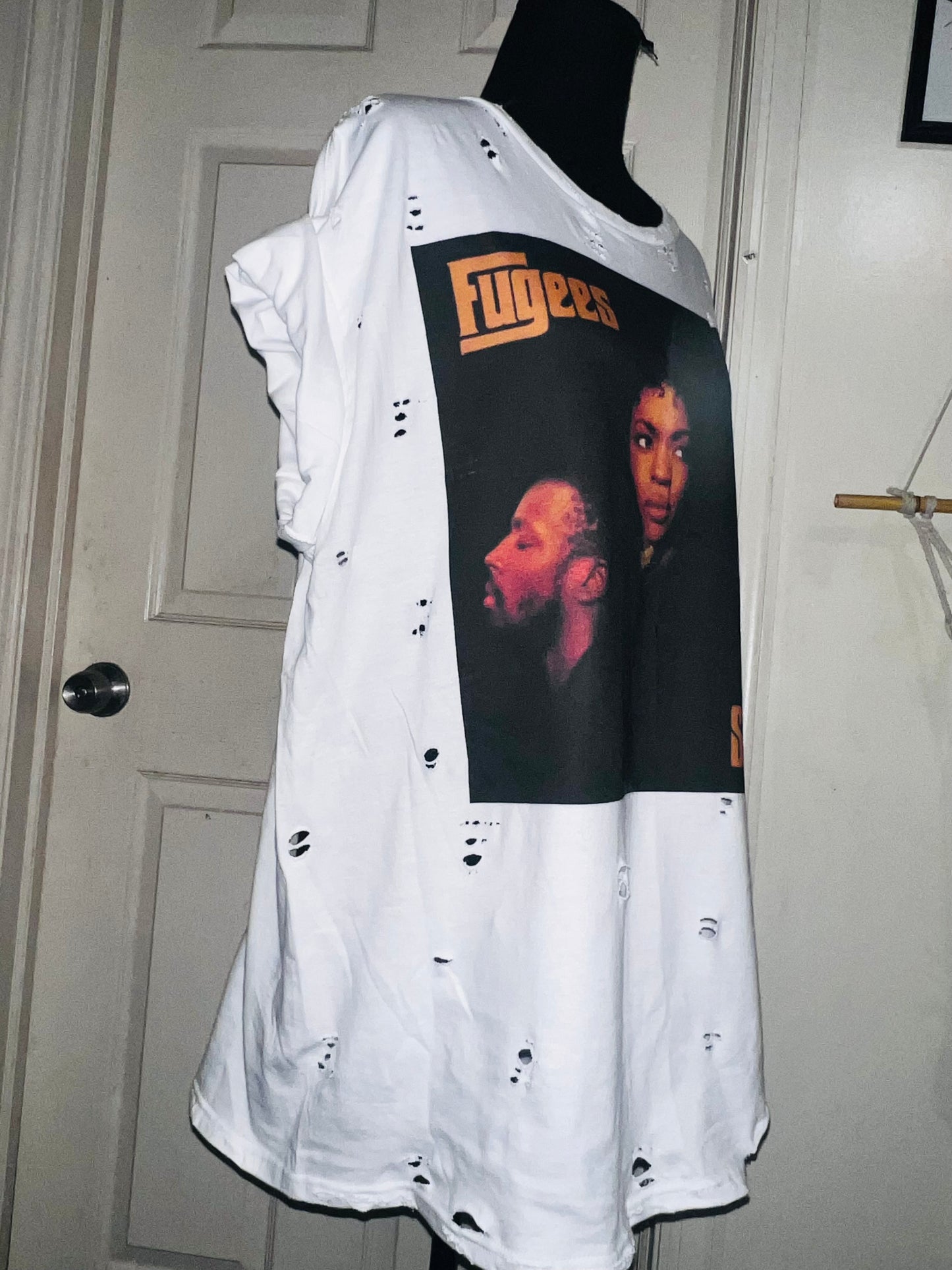 Fugees Oversized Distressed Tee
