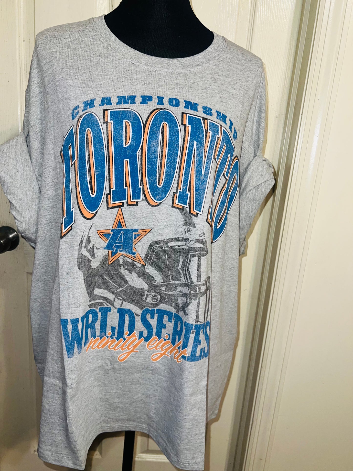 Toronto Sports Graphic Oversized Distressed Tee