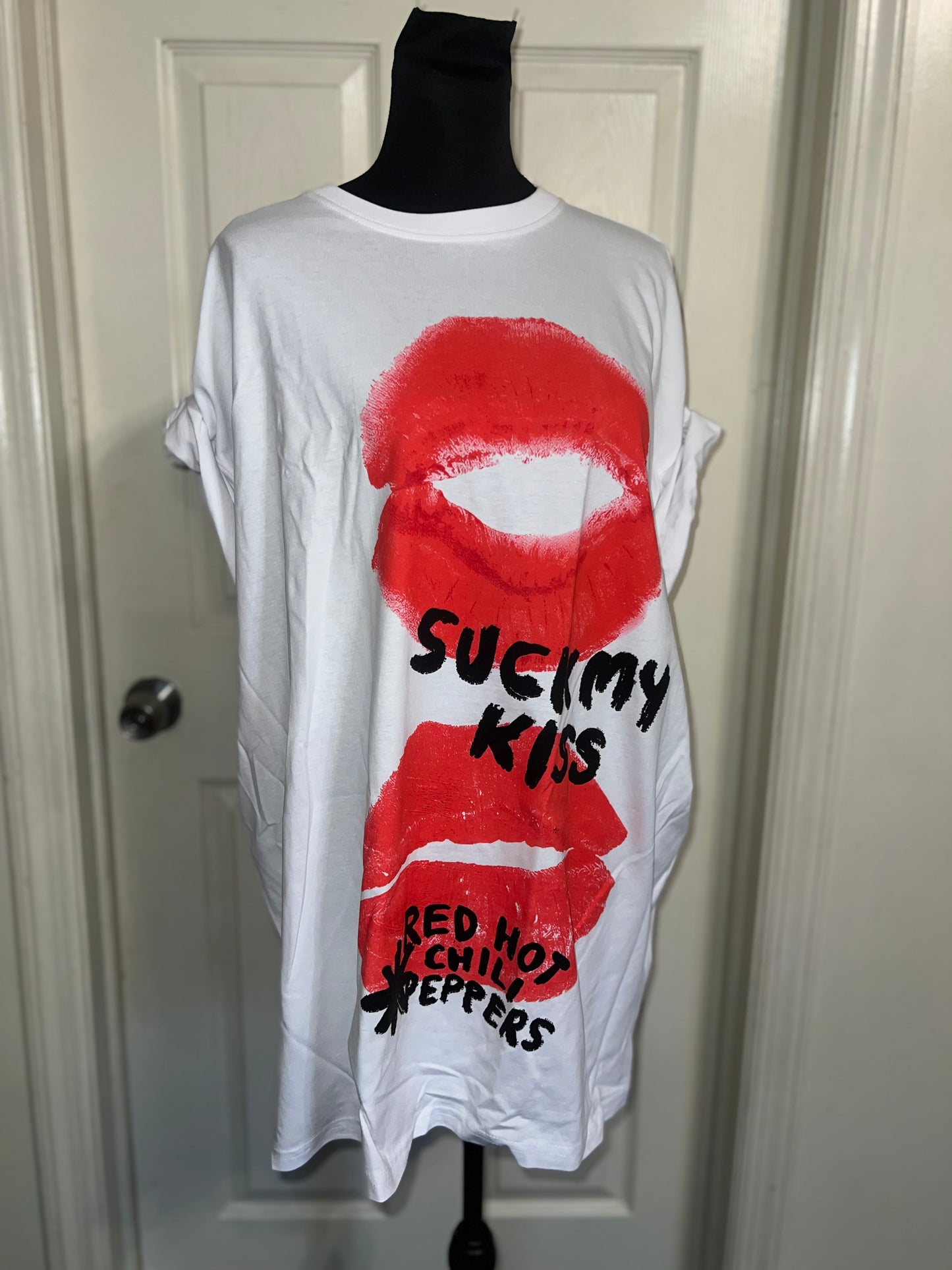 Red Hot Chili Peppers Oversized Distressed Tee