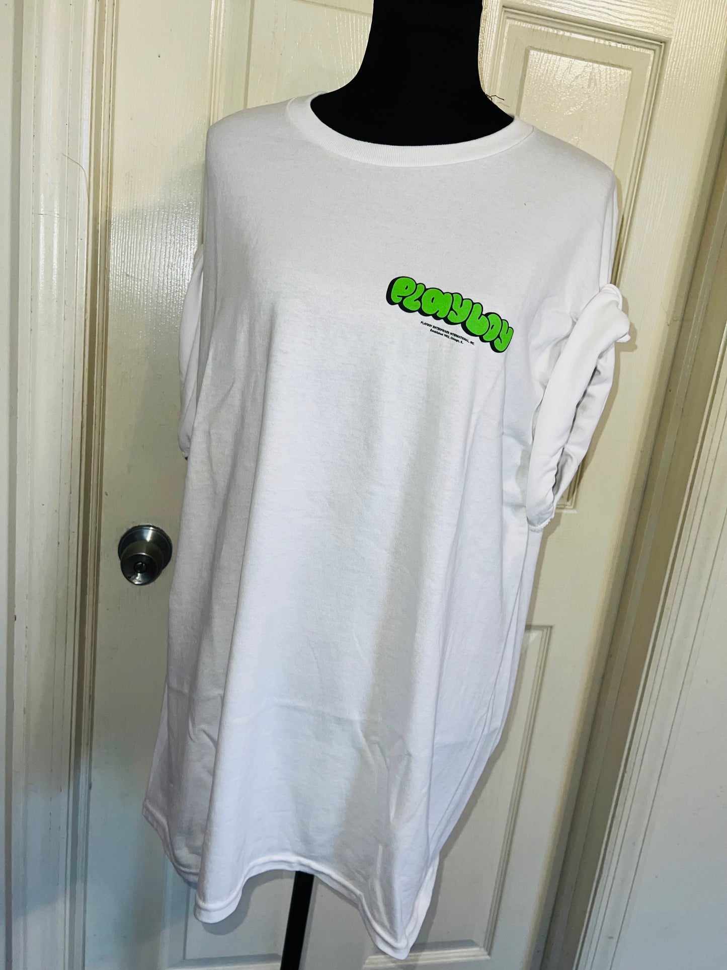 Playboy Double Sided Oversized Distressed Tee