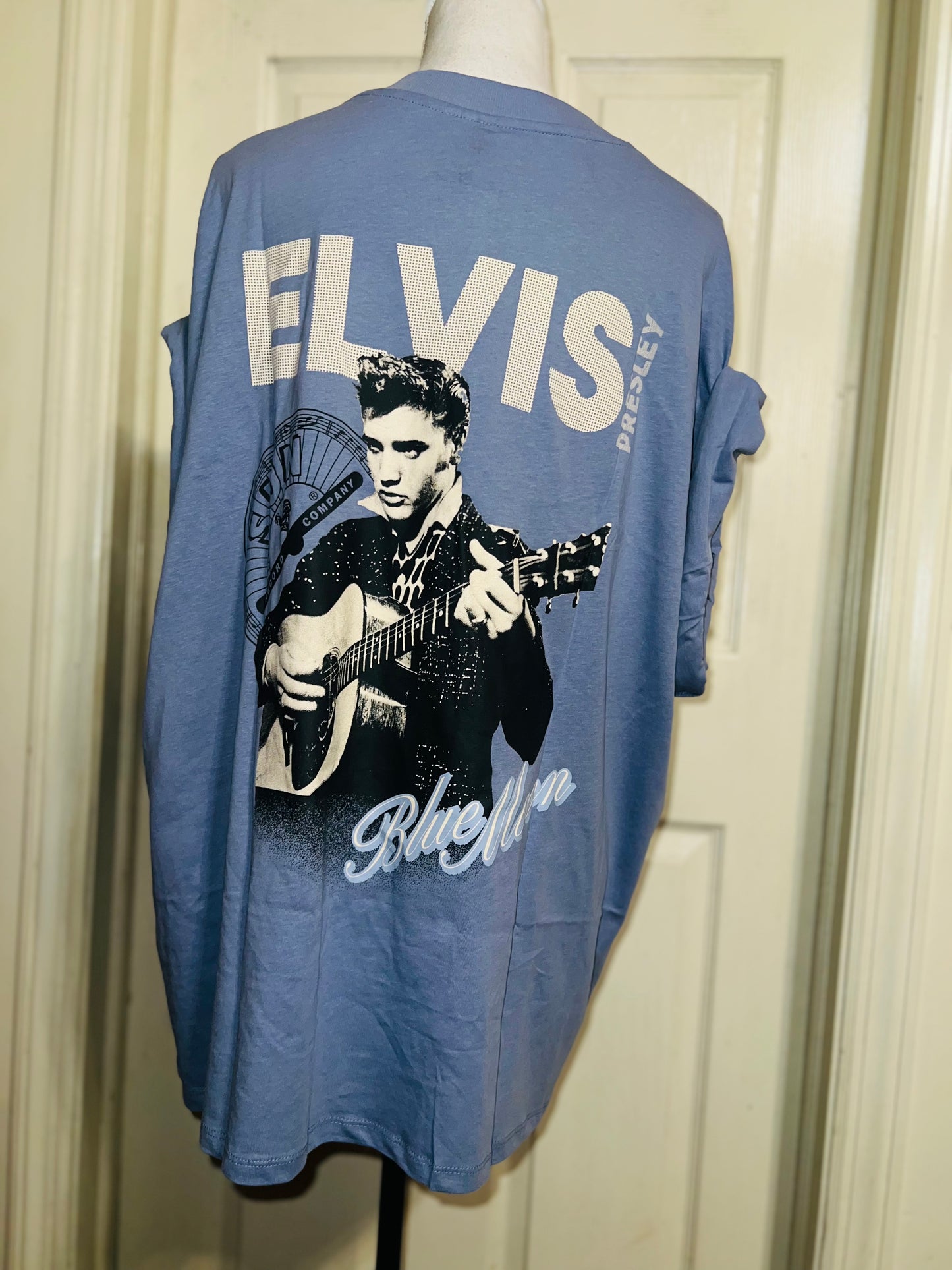 Elvis Double Sided Oversized Distressed Tee