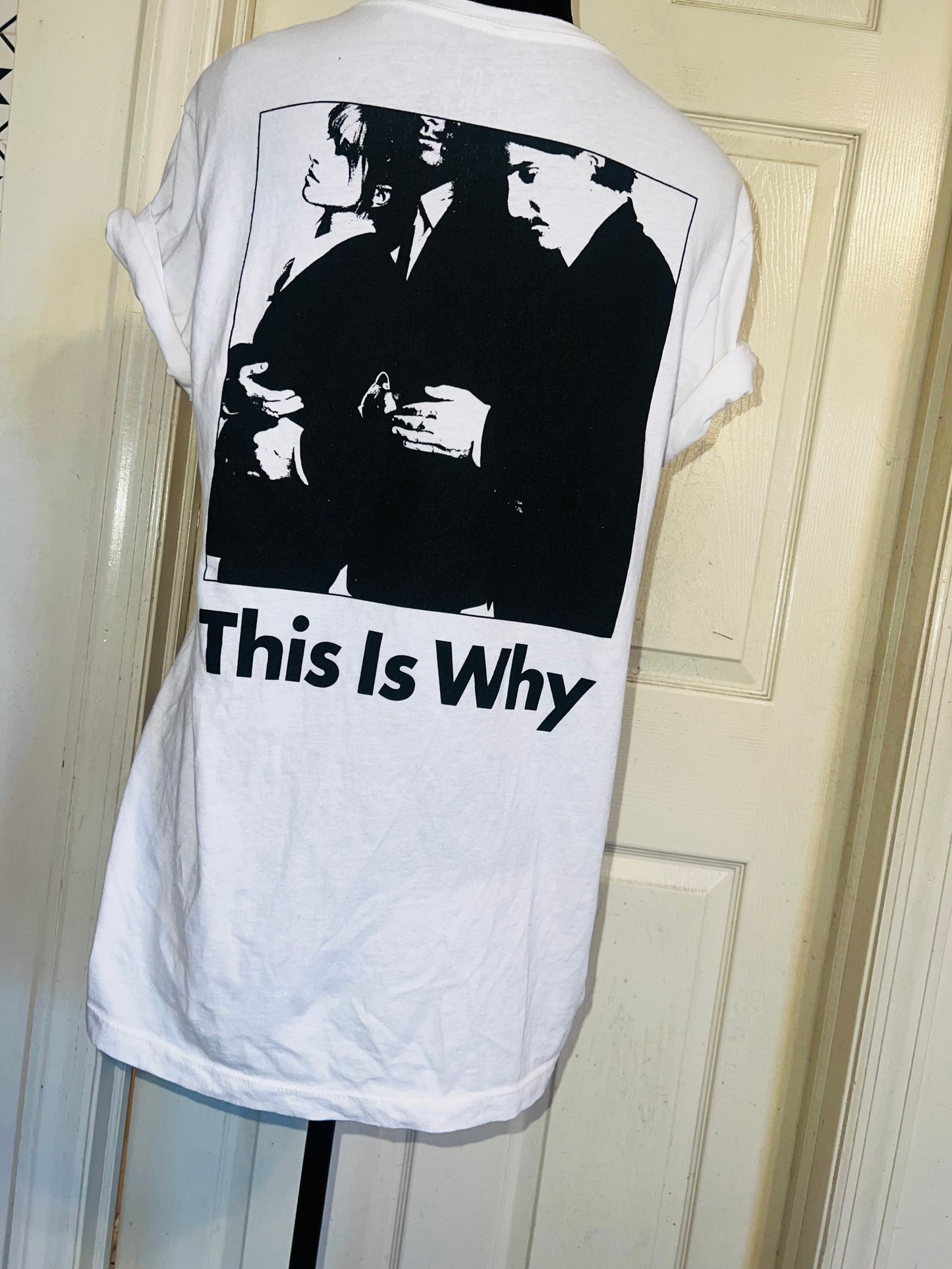 Paramore This is Why Double Sided Oversized Distressed Tee