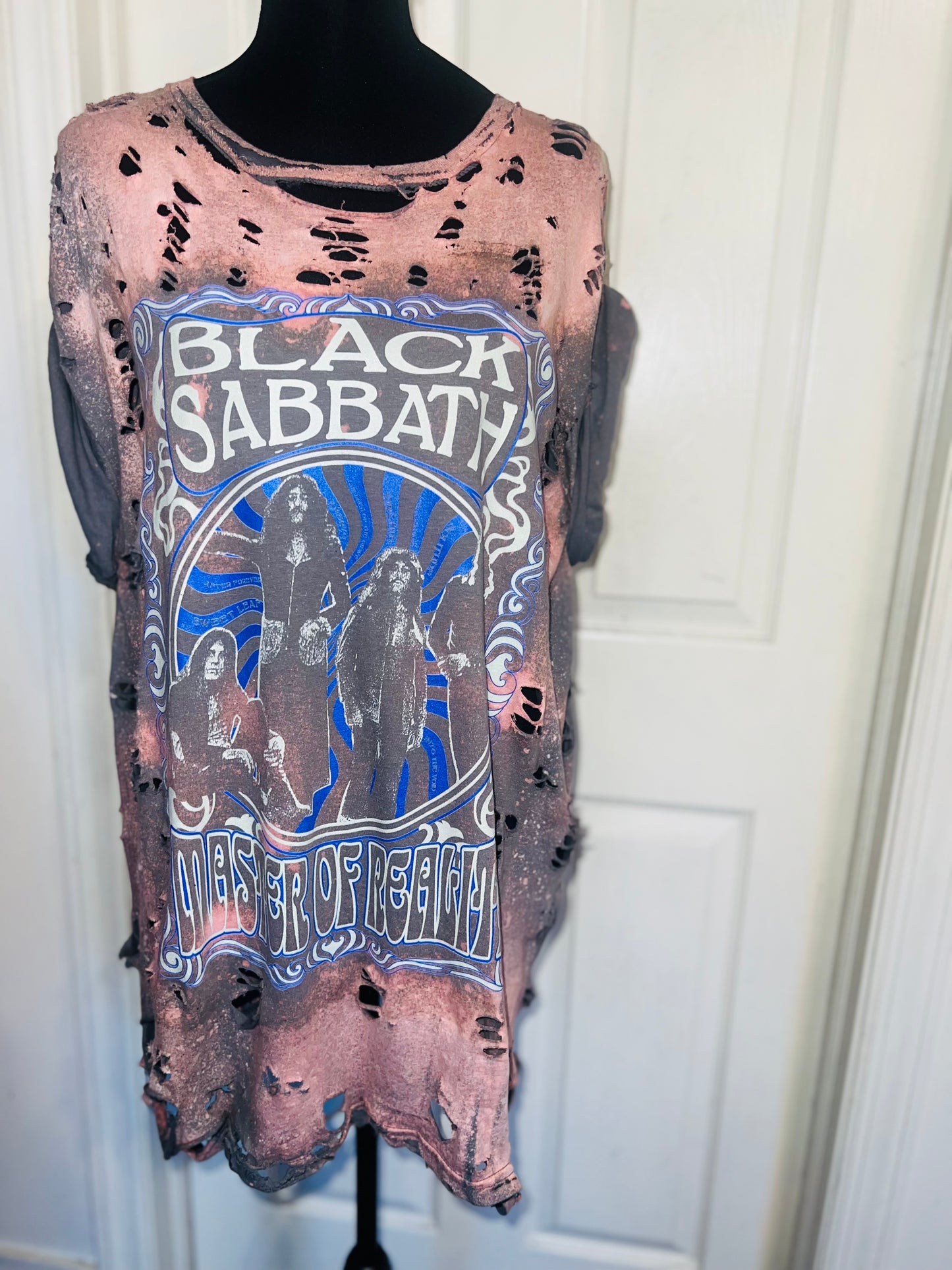 Black Sabbath Oversized Distressed Tee