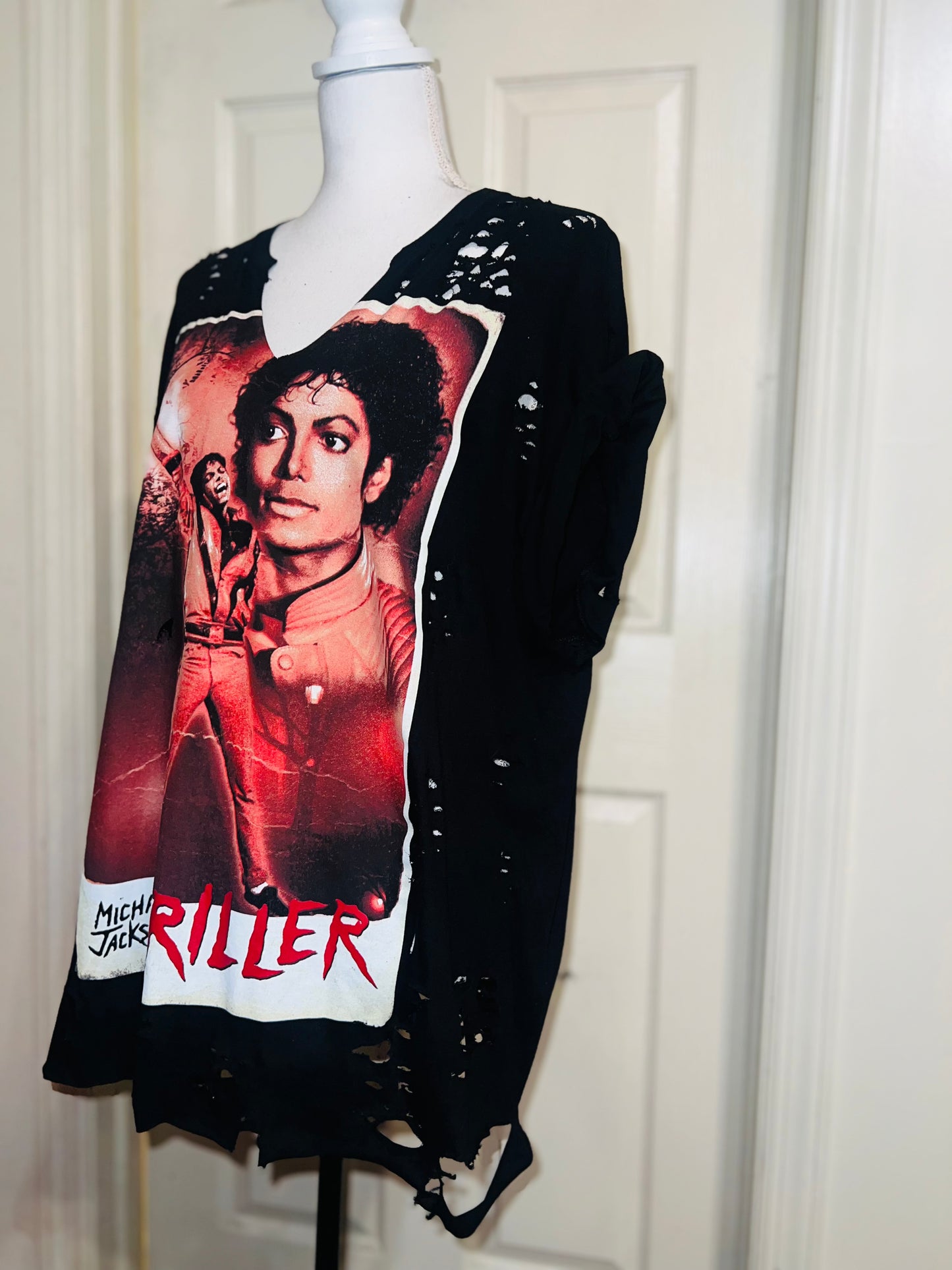 Michael Jackson Thriller Distressed Tee