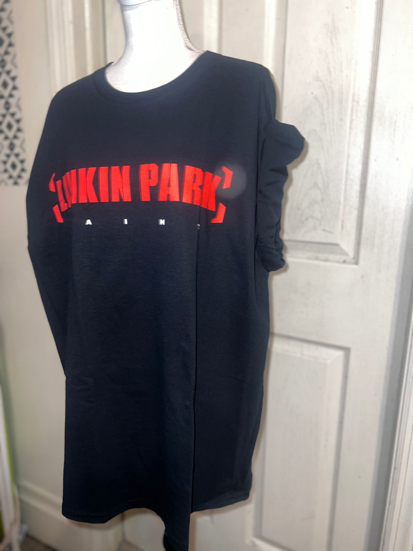 Linkin Park Double Sided Oversized Distressed Tee