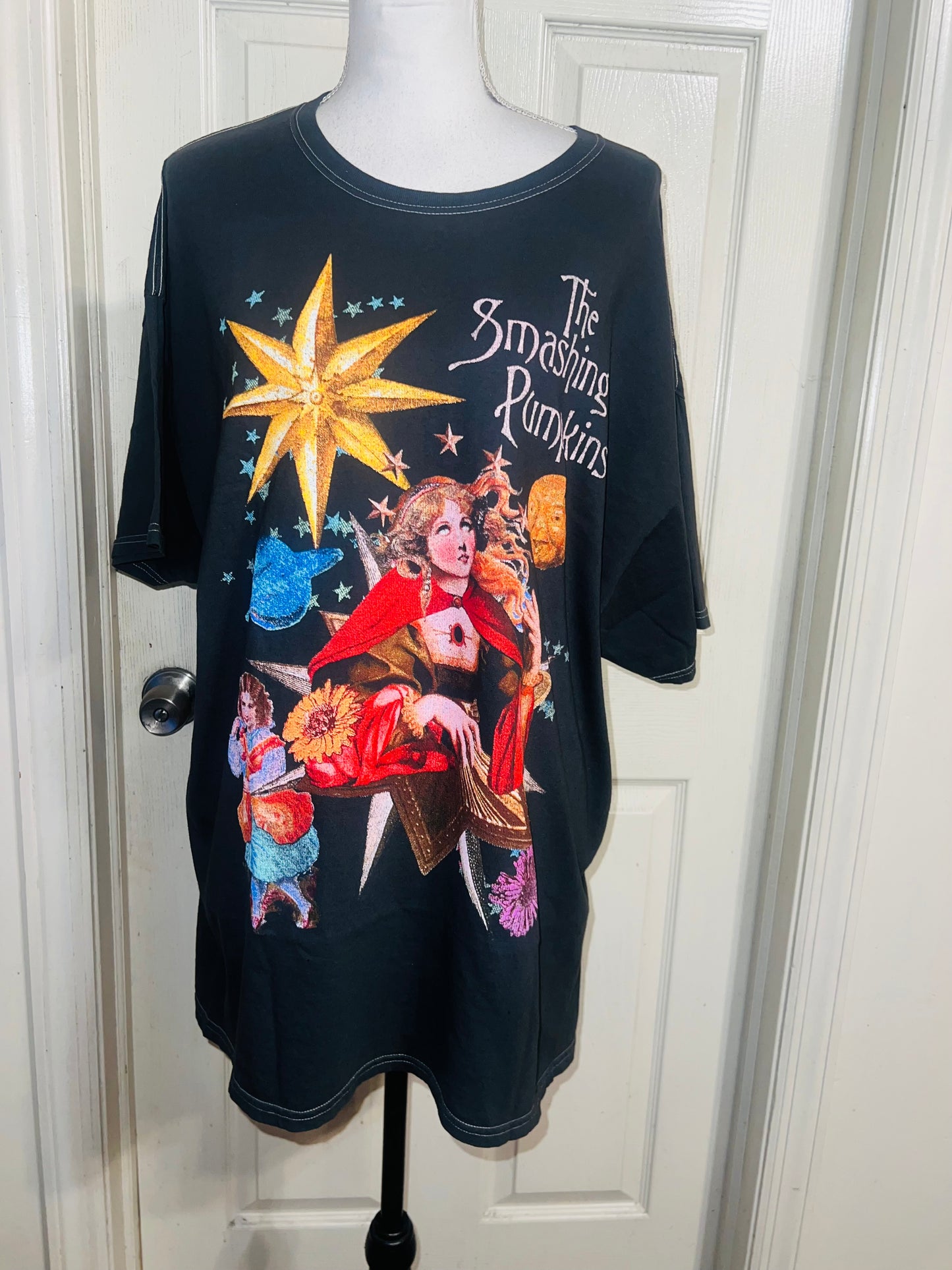 The Smashing Pumpkins Oversized Distressed Tee
