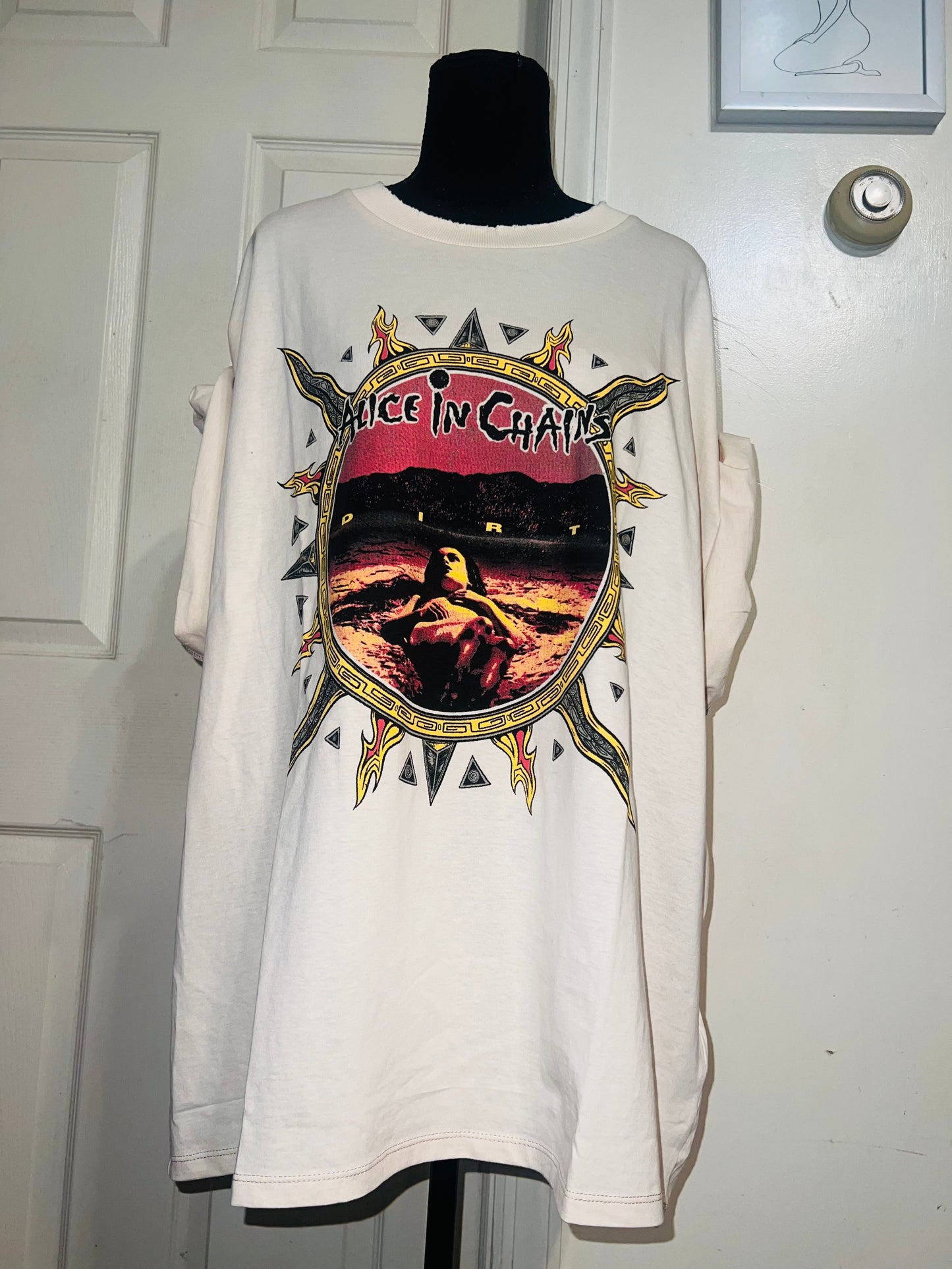 Alice In Chains Oversized Distressed Tee