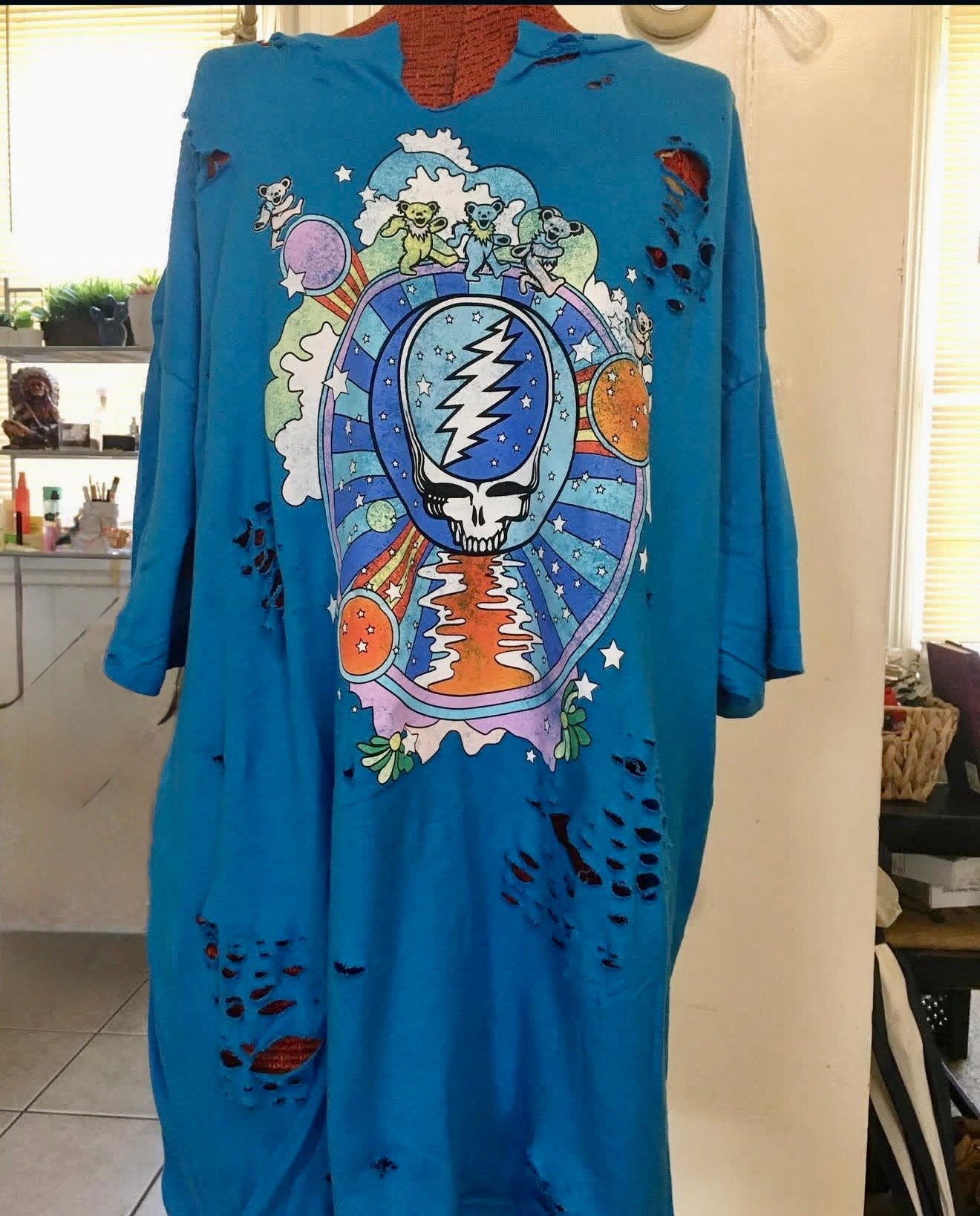 Grateful Dead Oversized Distressed Tee