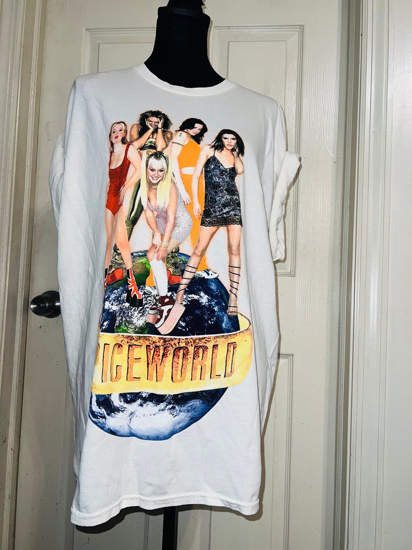The Spice Girls “Spiceworld” Oversized Distressed Tee