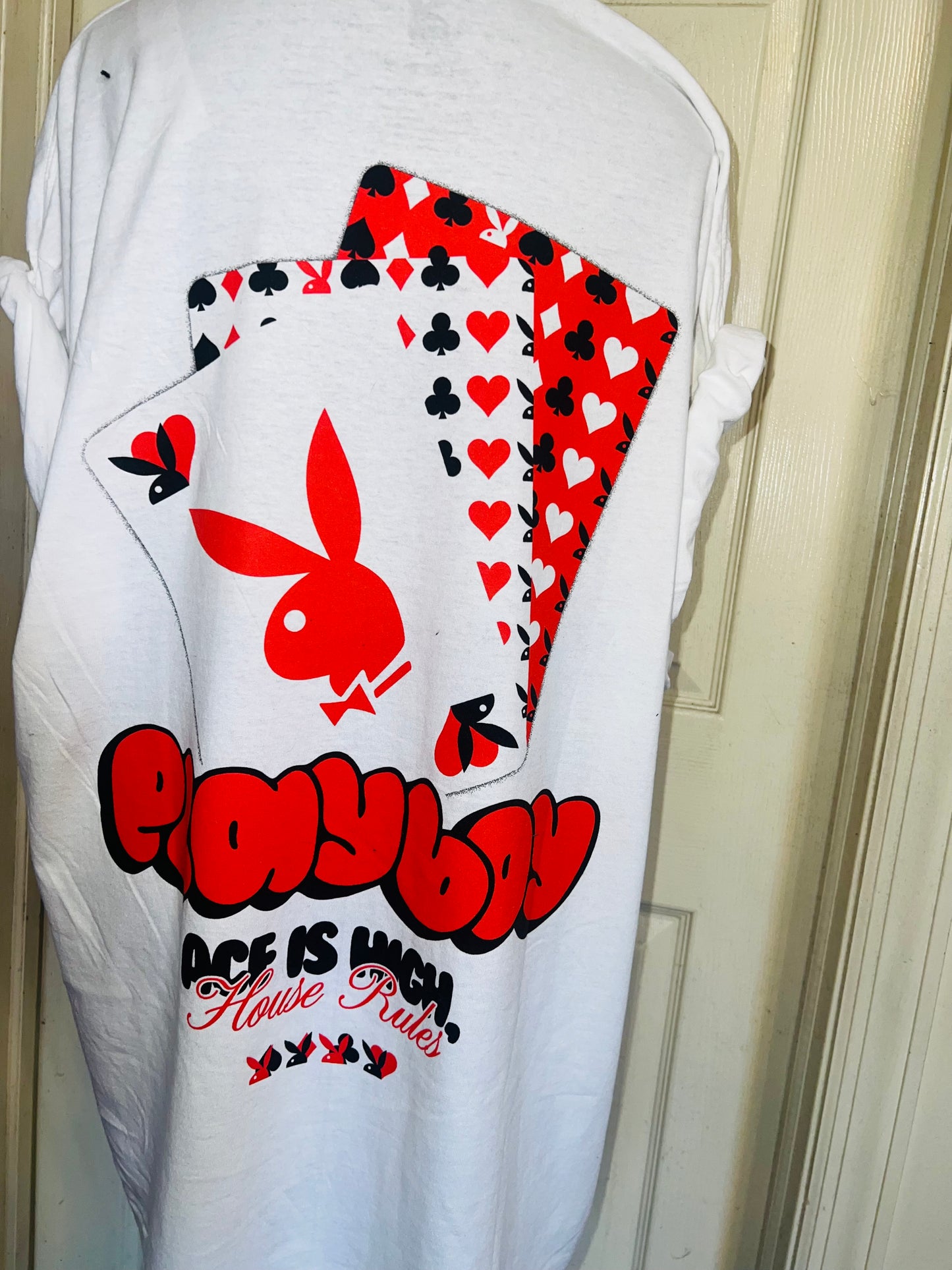 Playboy Double Sided Oversized Distressed Tee
