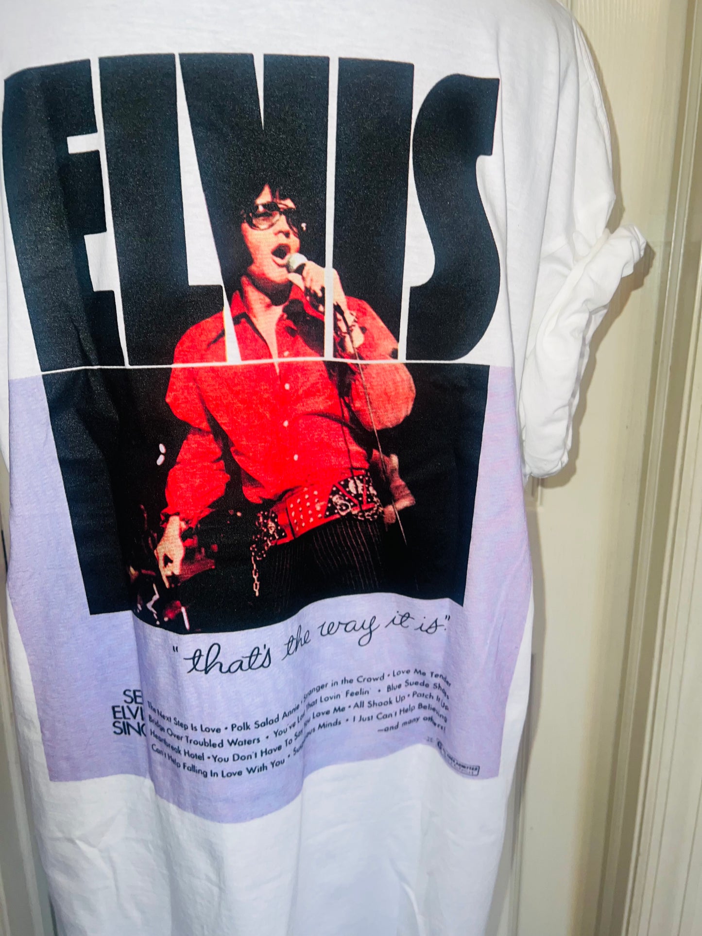 Elvis Double Sided Oversized Distressed Tee
