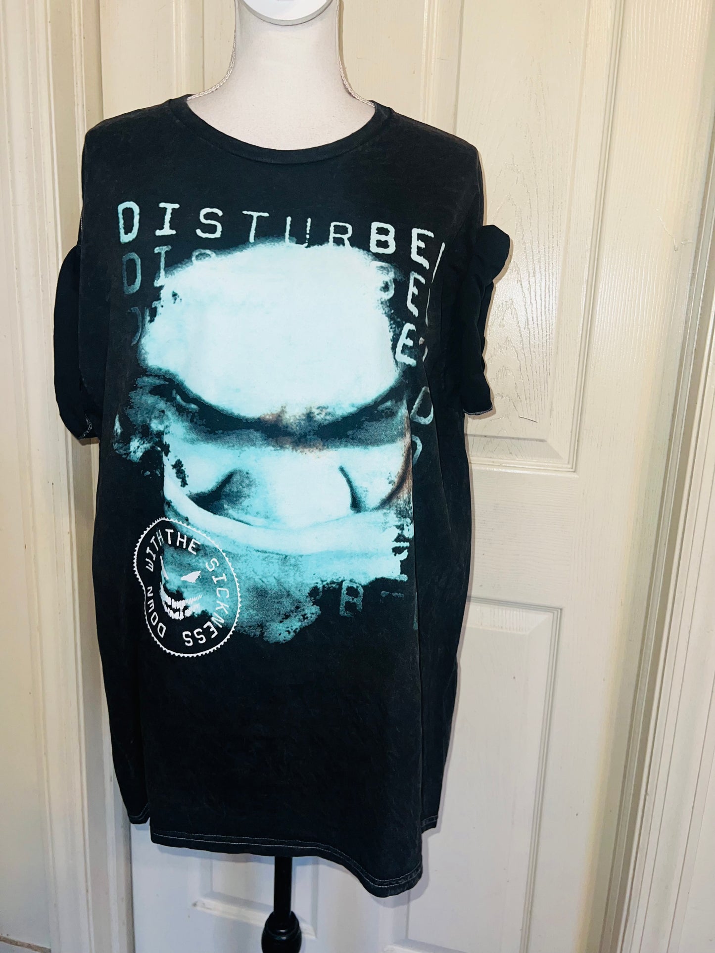 Disturbed Oversized Distressed Tee