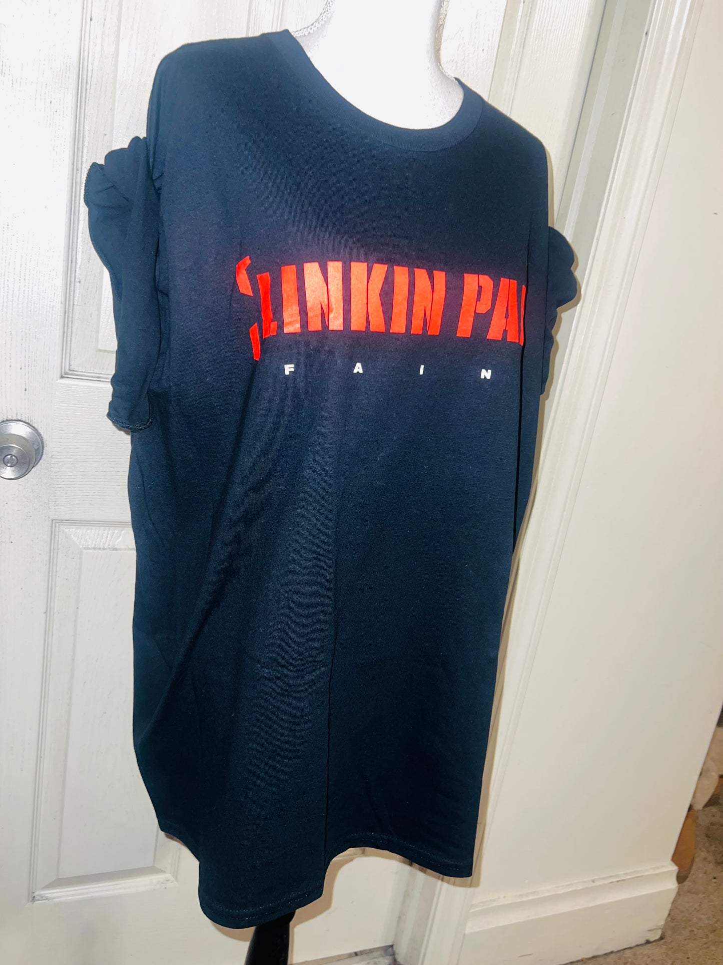 Linkin Park Double Sided Oversized Distressed Tee