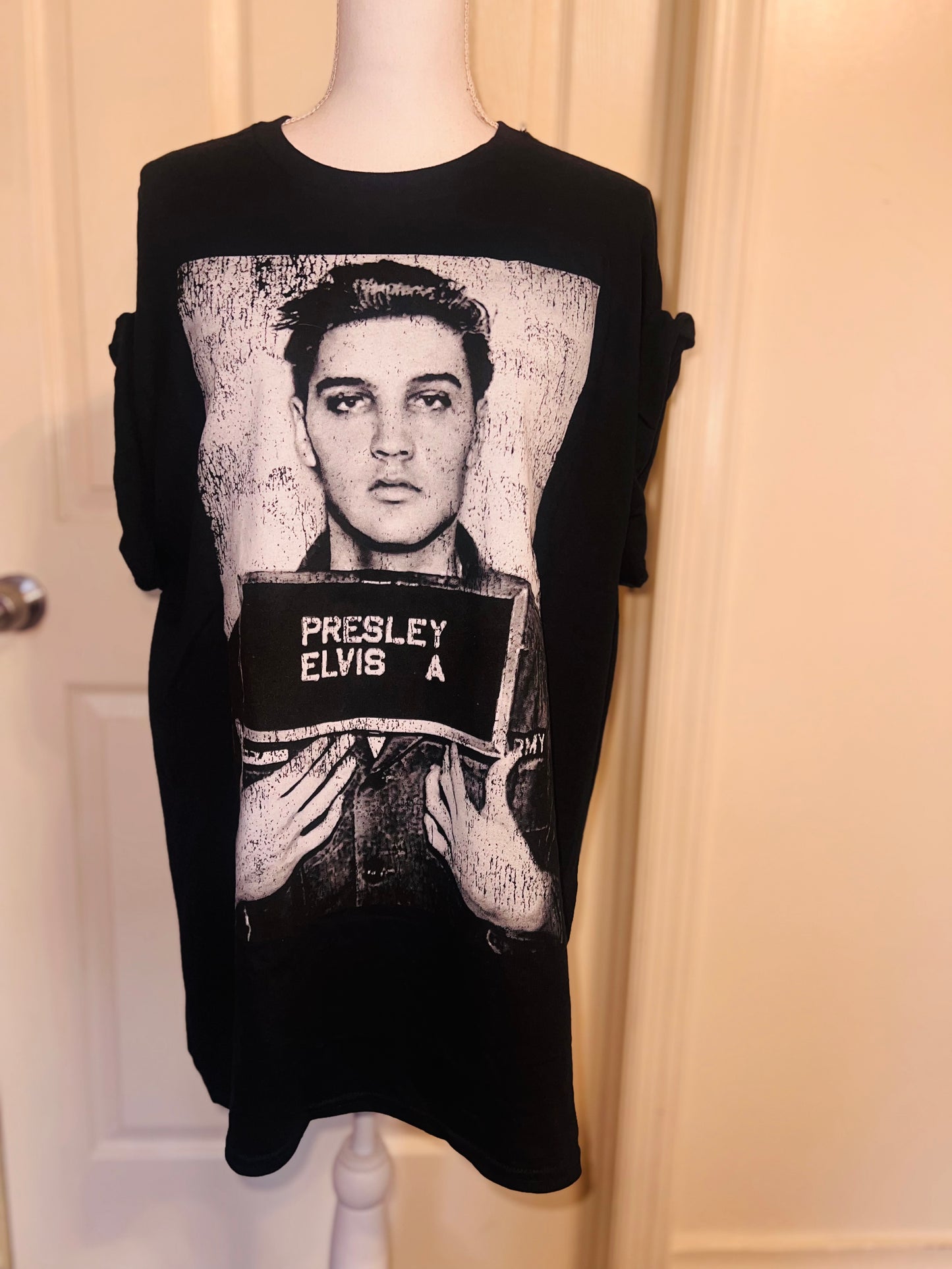 Elvis Oversized Distressed Tee