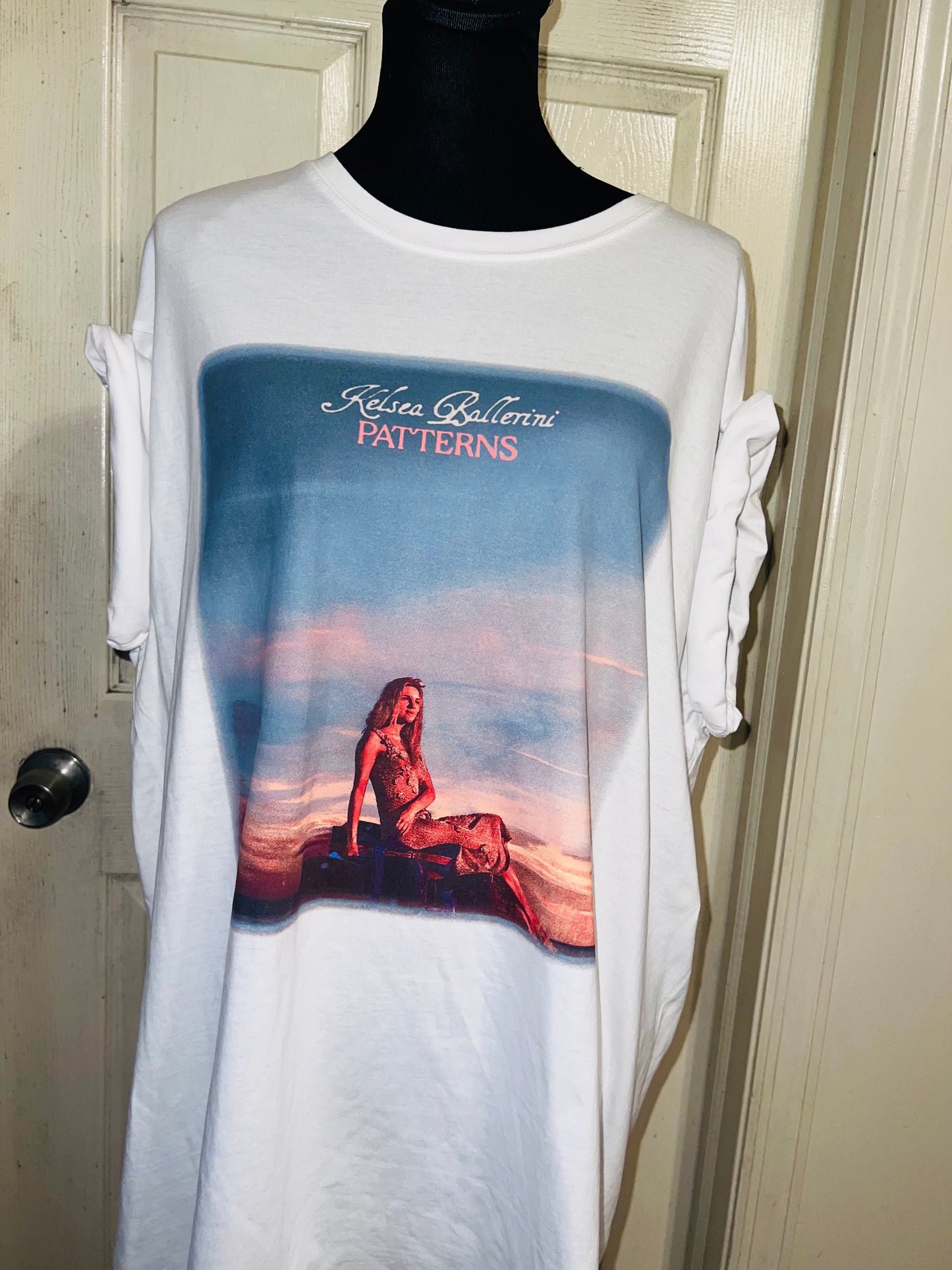 Kelsea Ballerini Oversized Double Sided Distressed Tour Tee