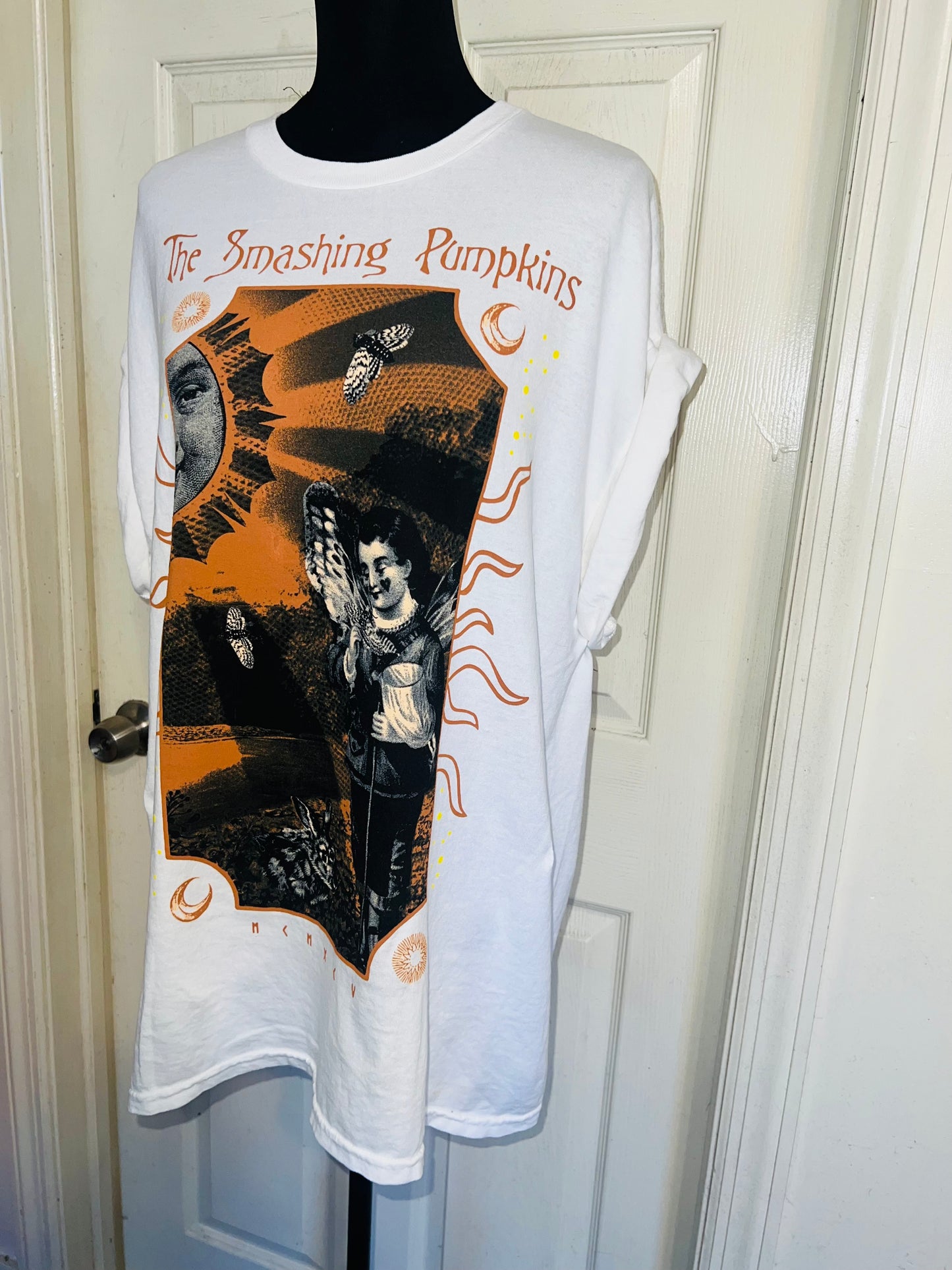 The Smashing Pumpkins Double Sided Oversized Distressed Tee
