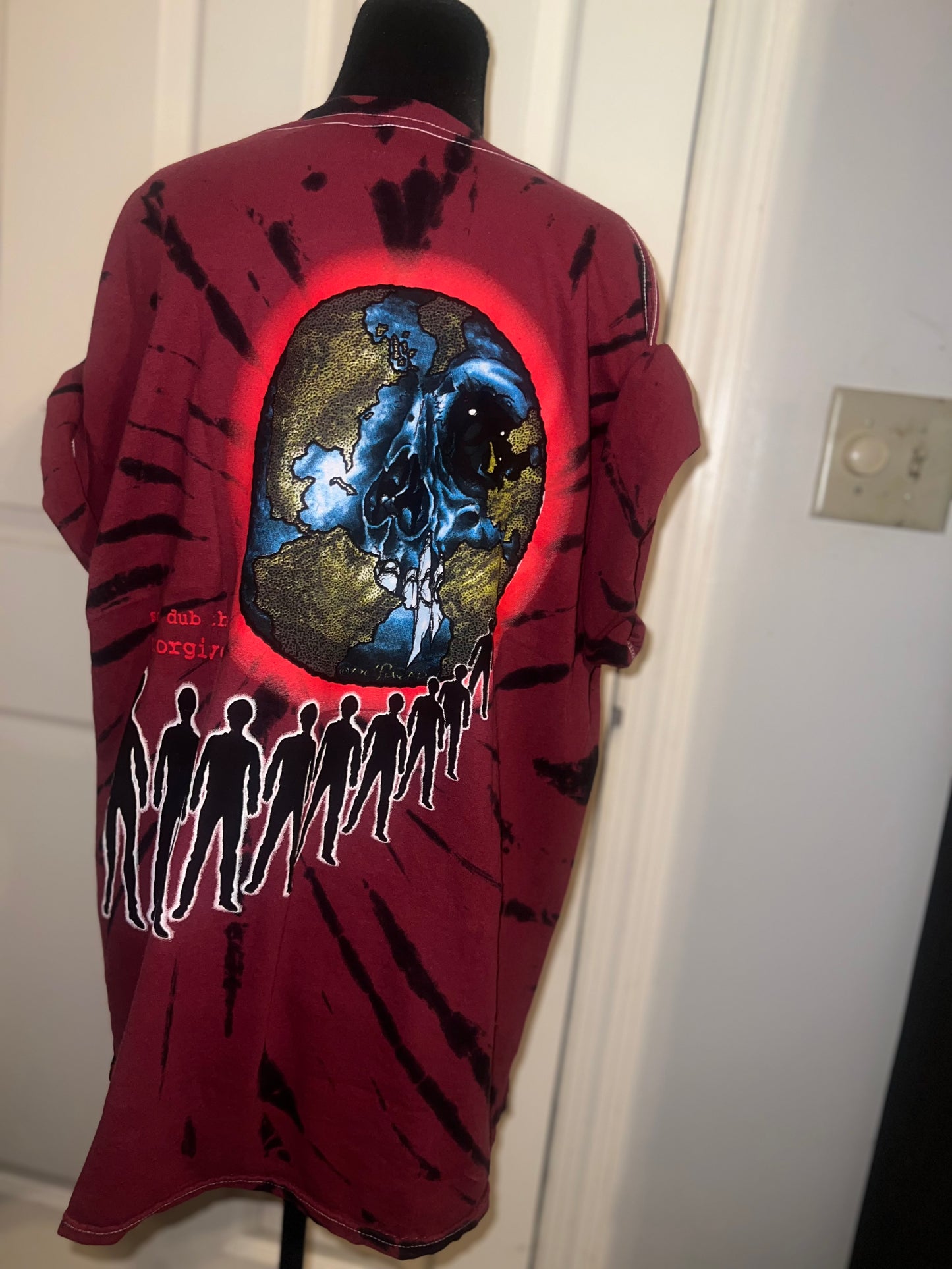 Metallica Tie Dye Double Sided Oversized Tee