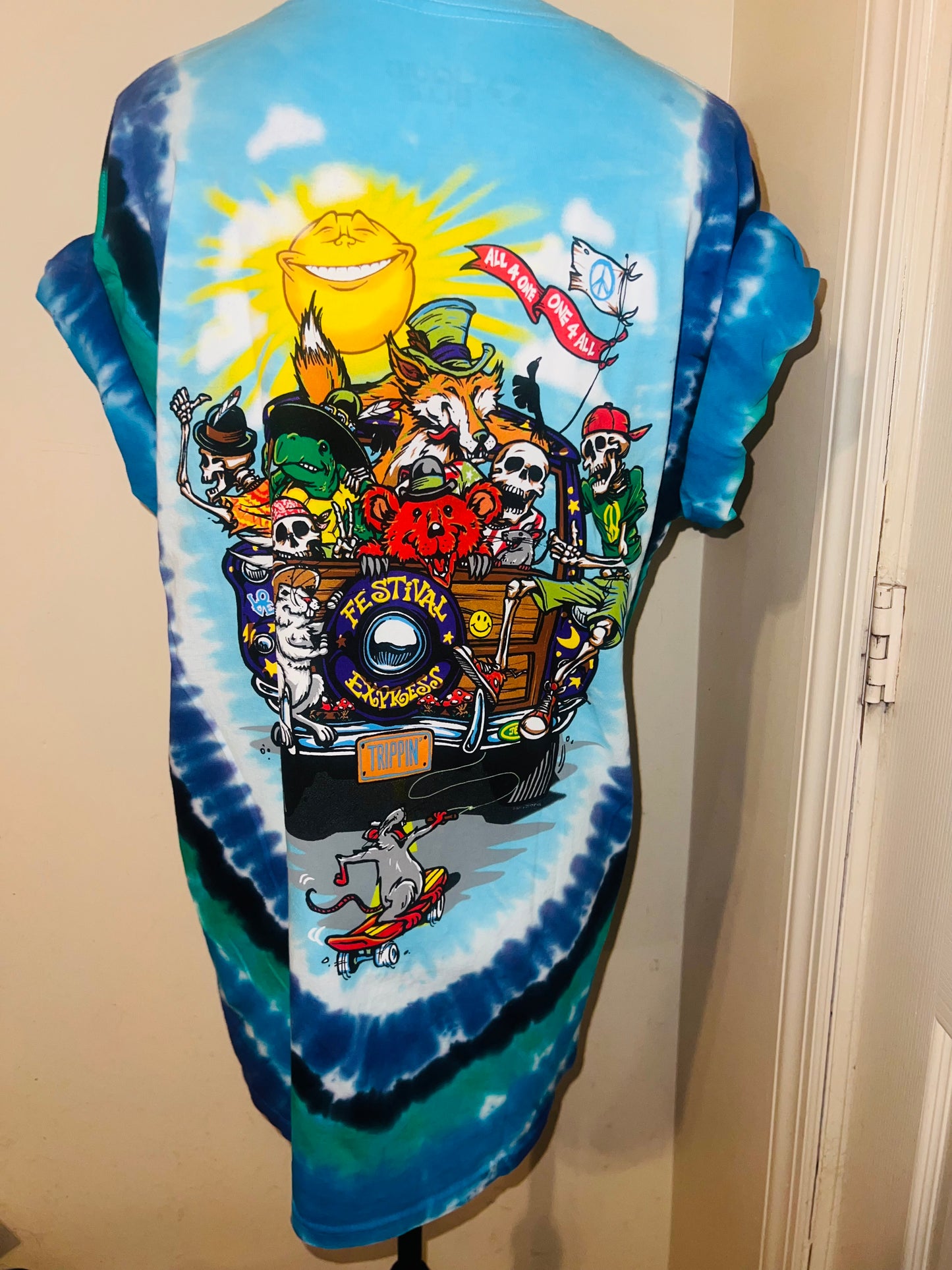 Grateful Dead Road Trippin’ Double Sided Distressed Tee
