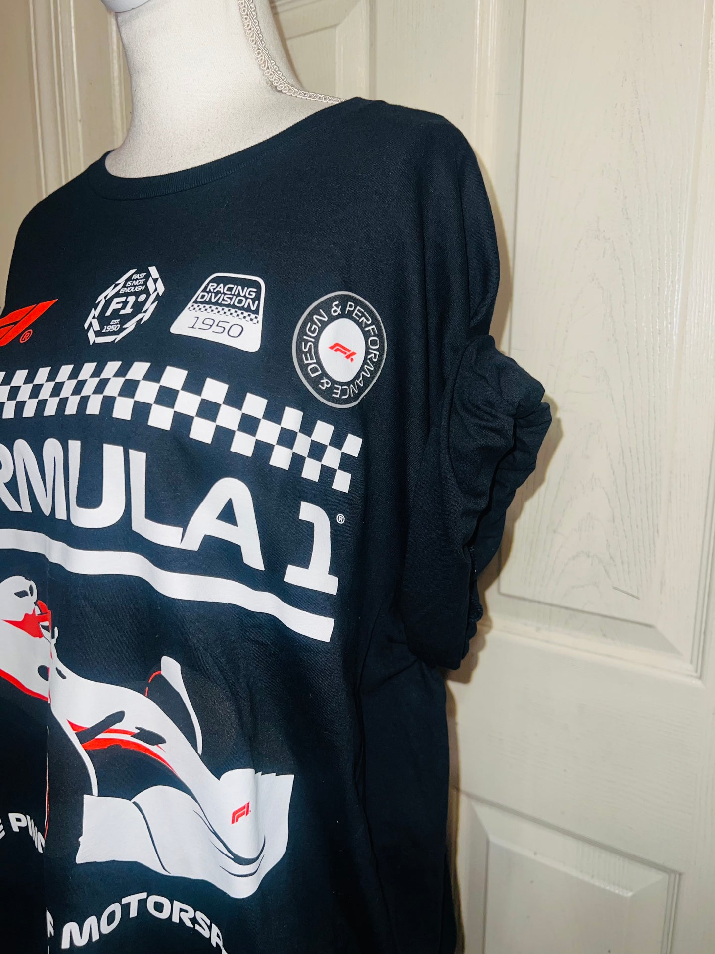 Formula 1 Oversized Distressed Tee