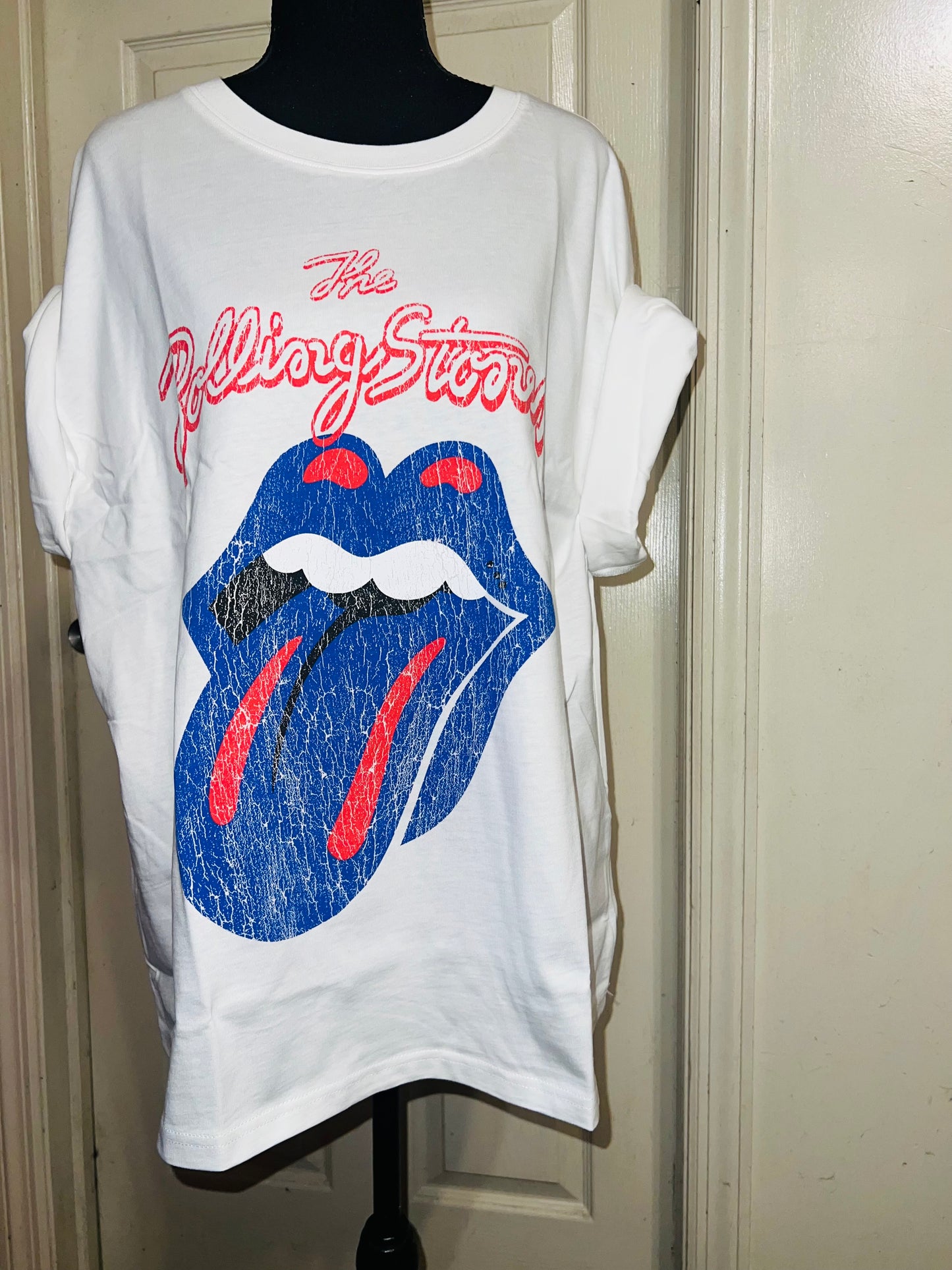 The Rolling Stones Oversized Distressed Tee