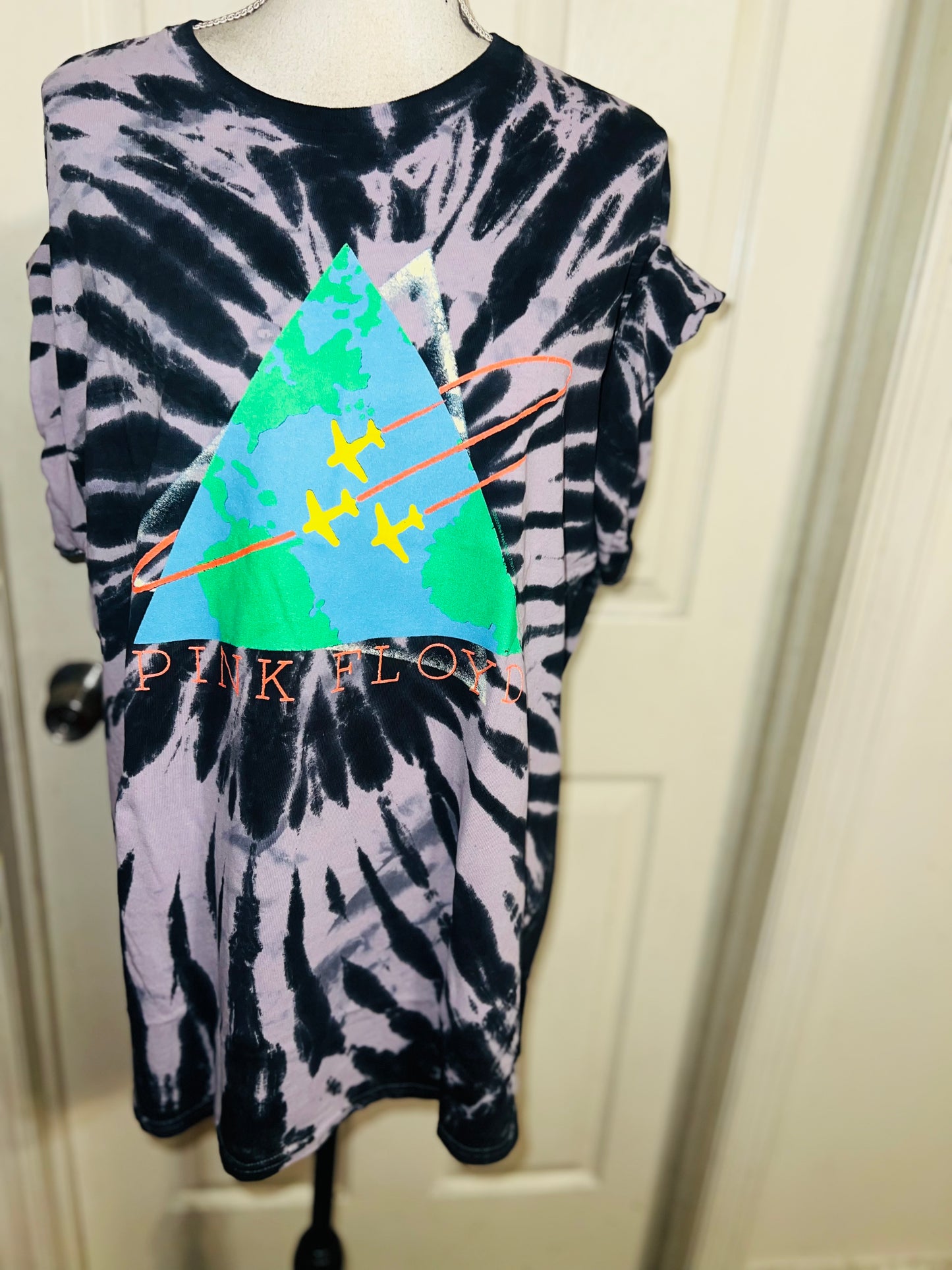 Pink Floyd Double Sided Oversized Distressed Tee