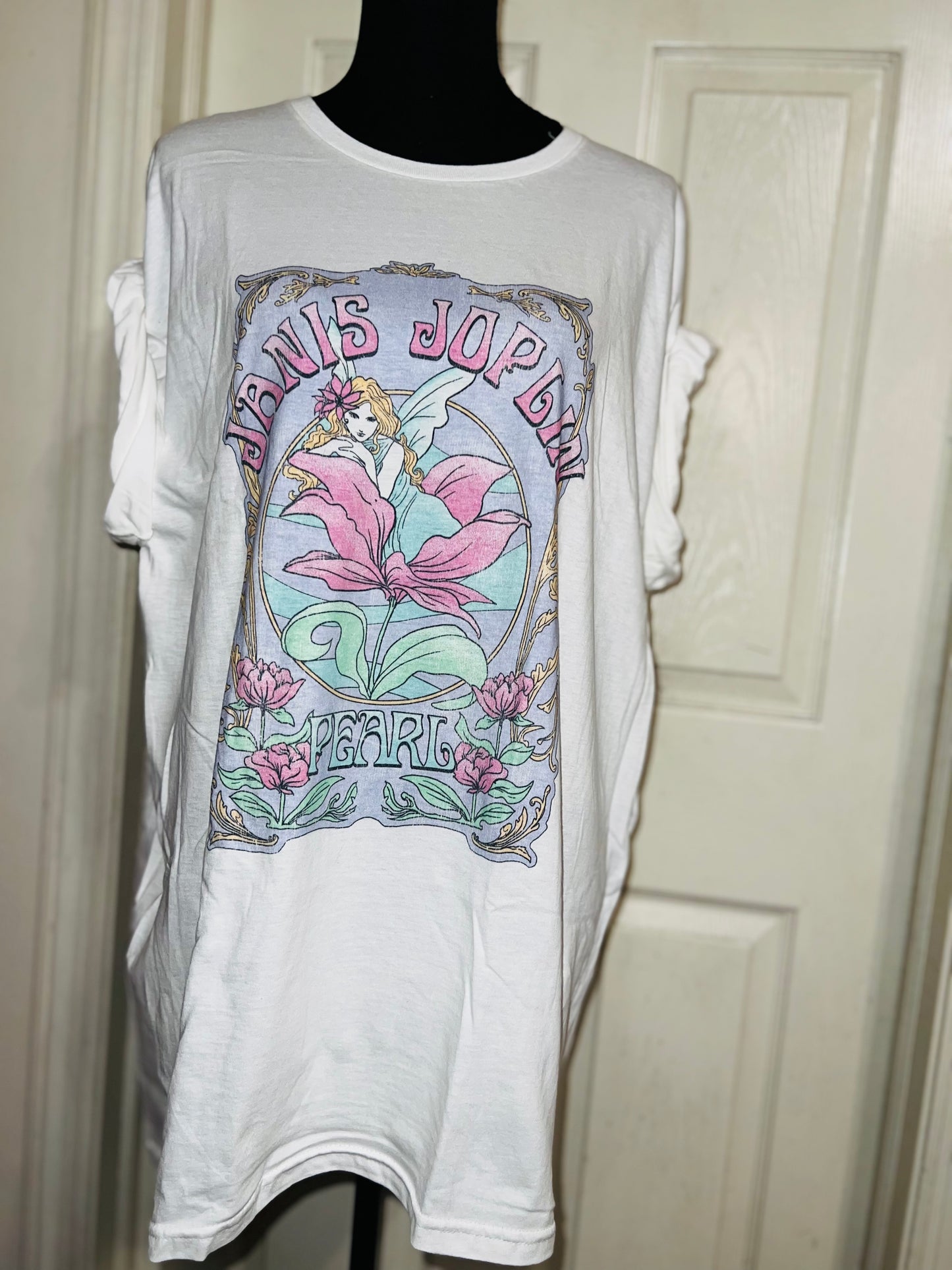 Janis Joplin Oversized Distressed Tee