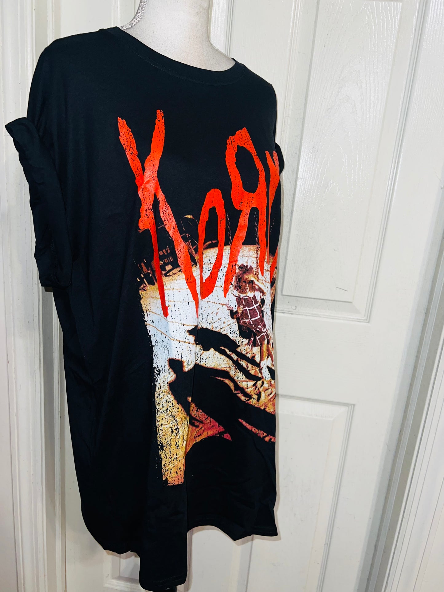 Korn Oversized Distressed Tee