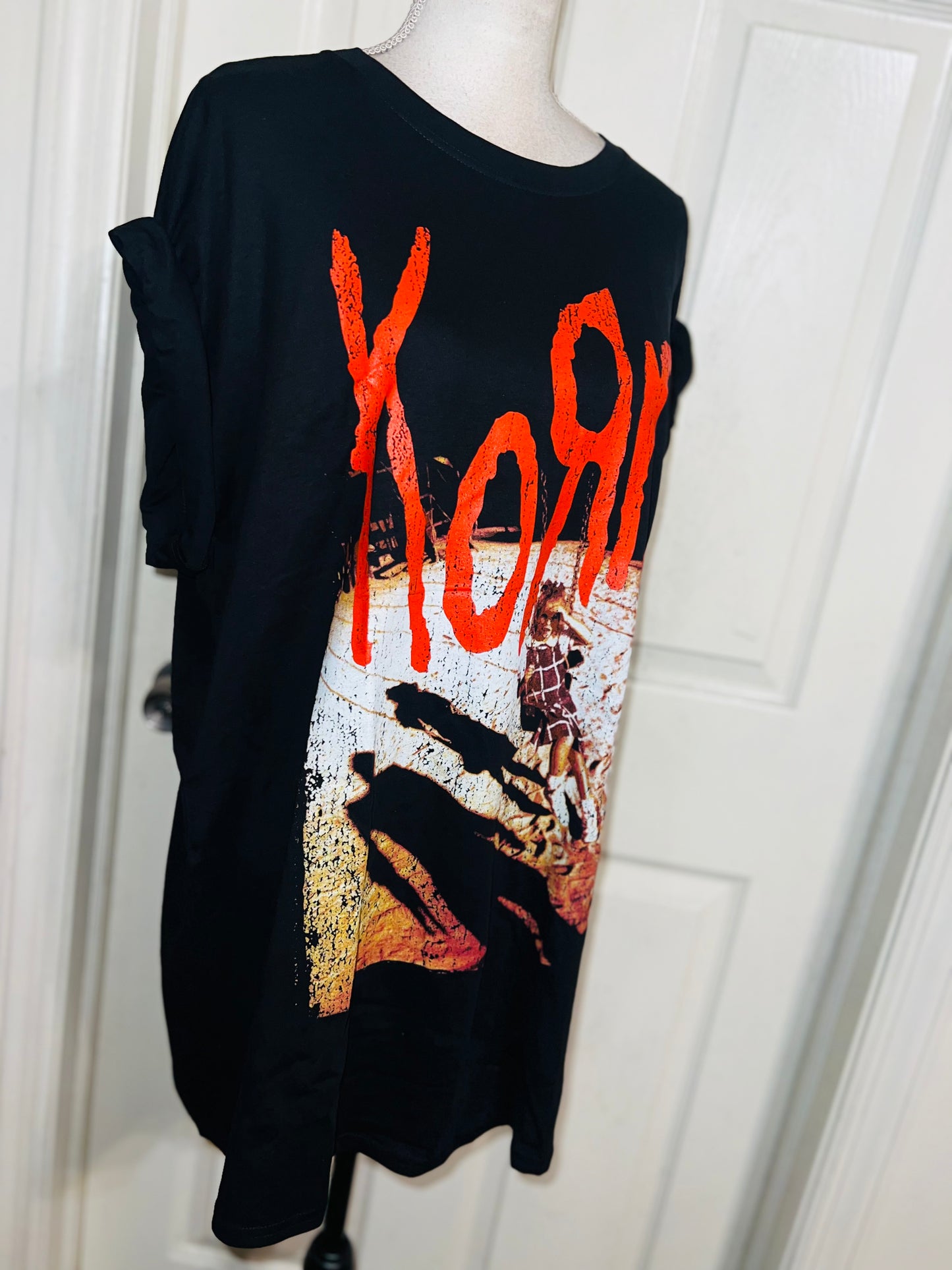 Korn Oversized Distressed Tee