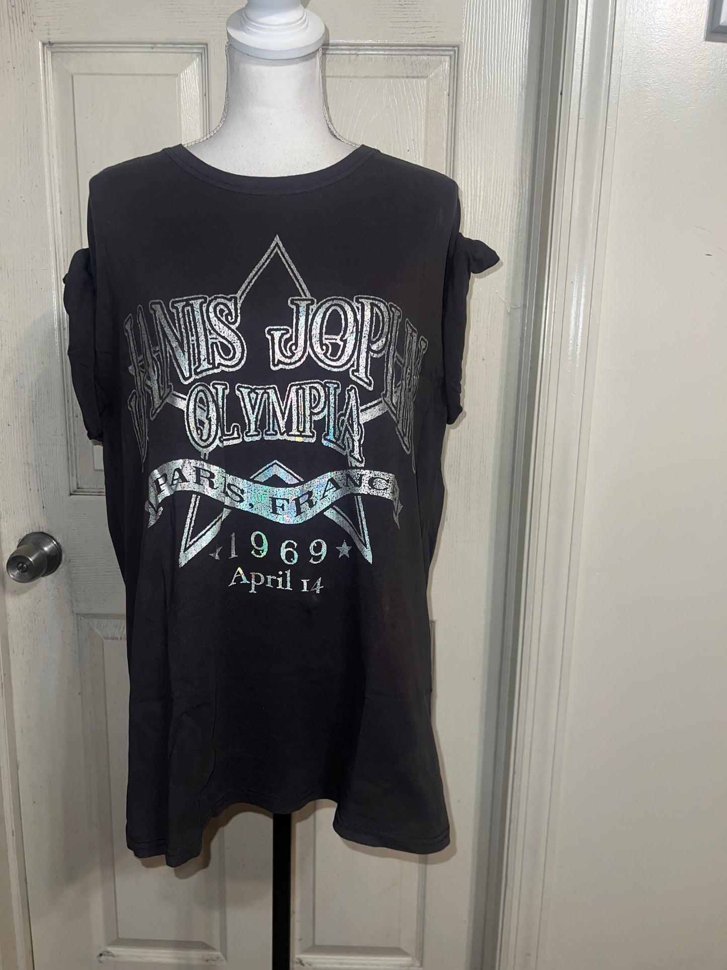 Janis Joplin Oversized Distressed Tee