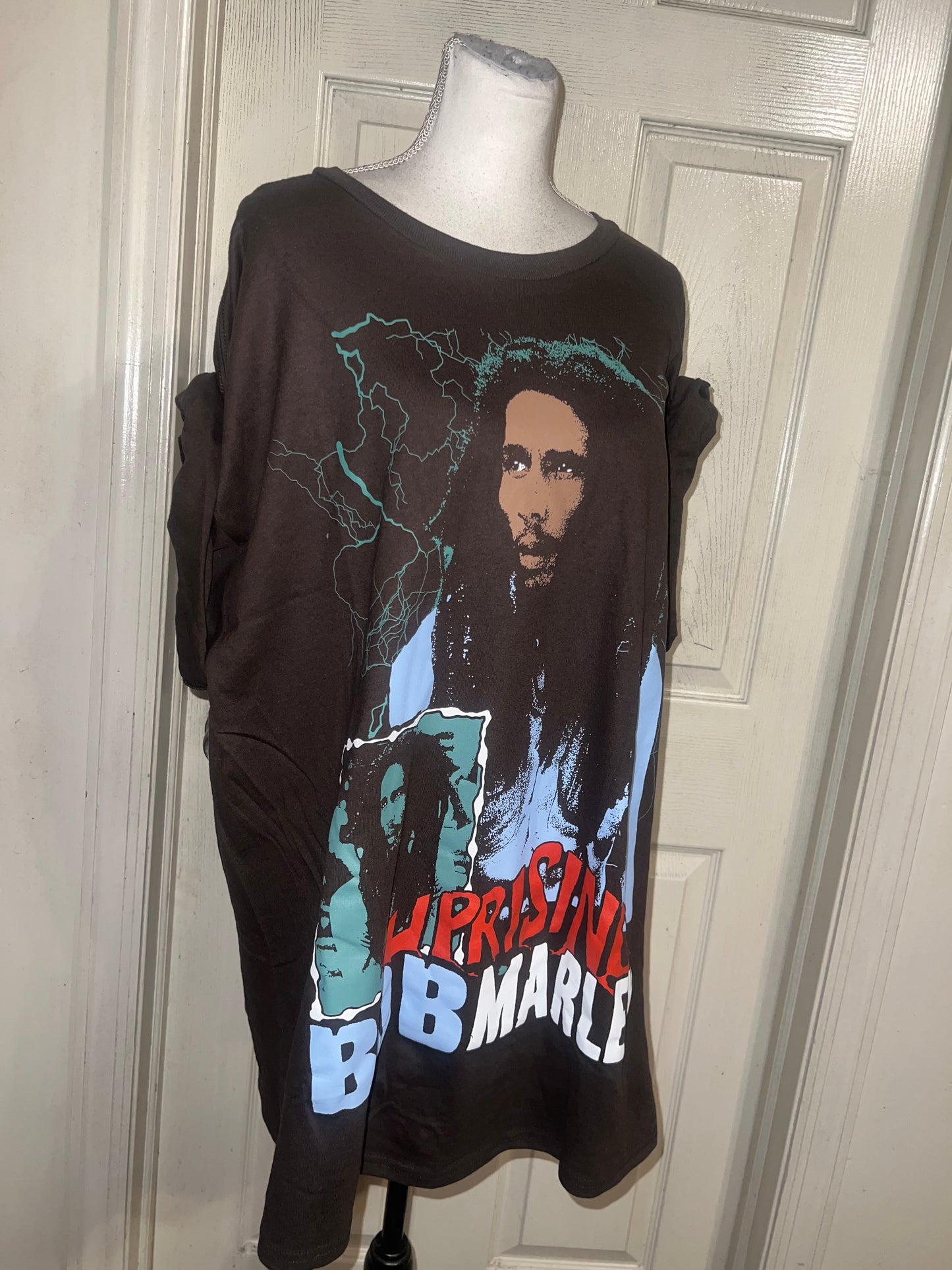Bob Marley Oversized Distressed Tee