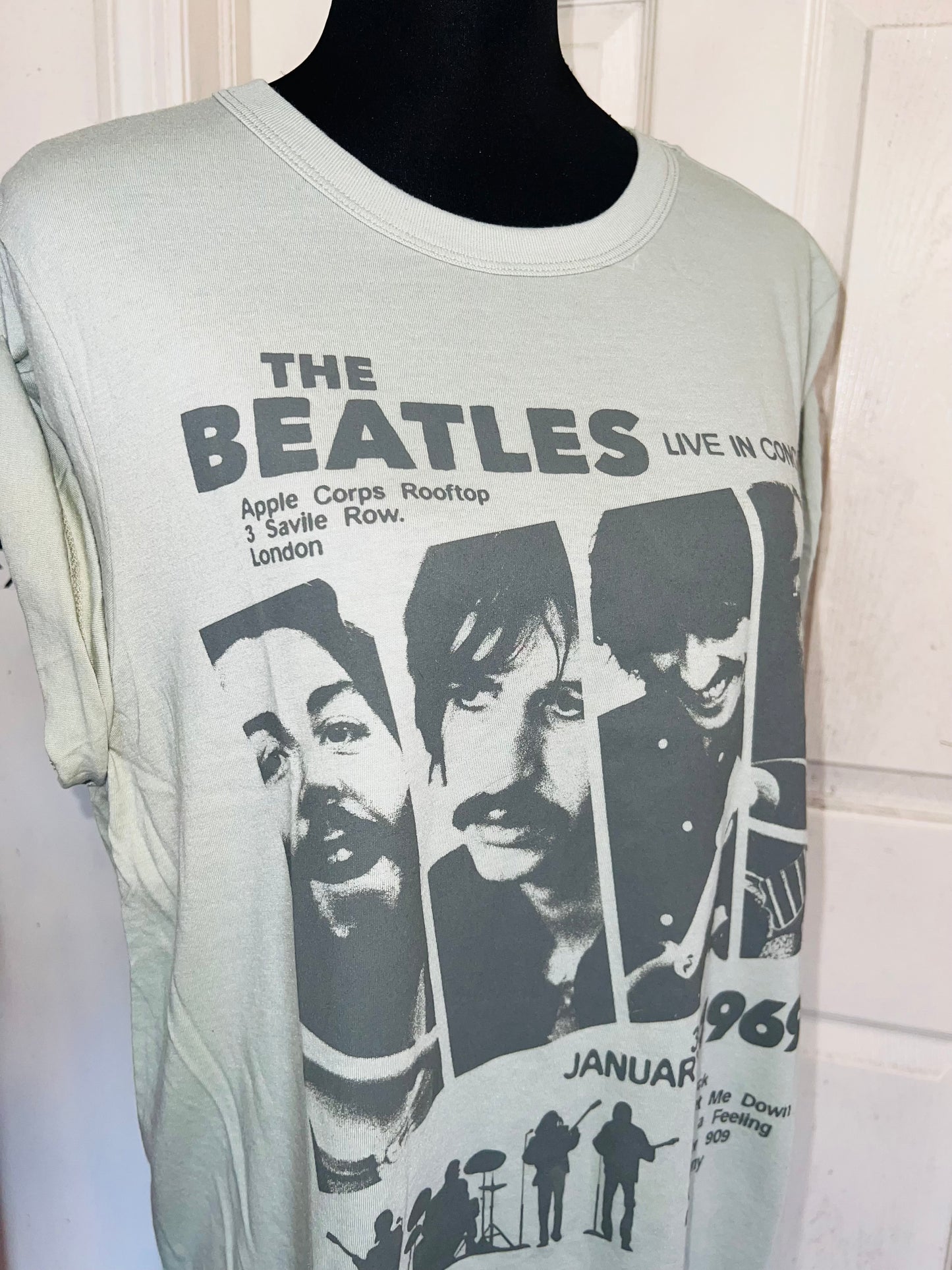 The Beatles Oversized Distressed Tee
