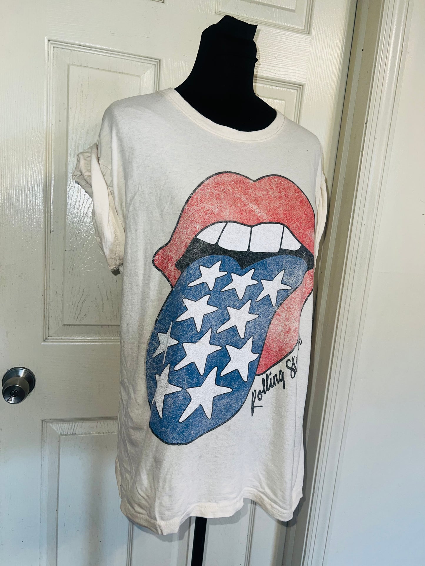 Rolling Stones Oversized Distressed Tee