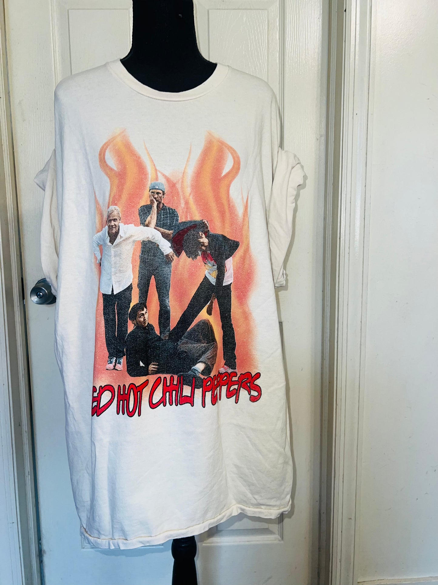 Red Hot Chili Peppers Oversized Distressed Tee