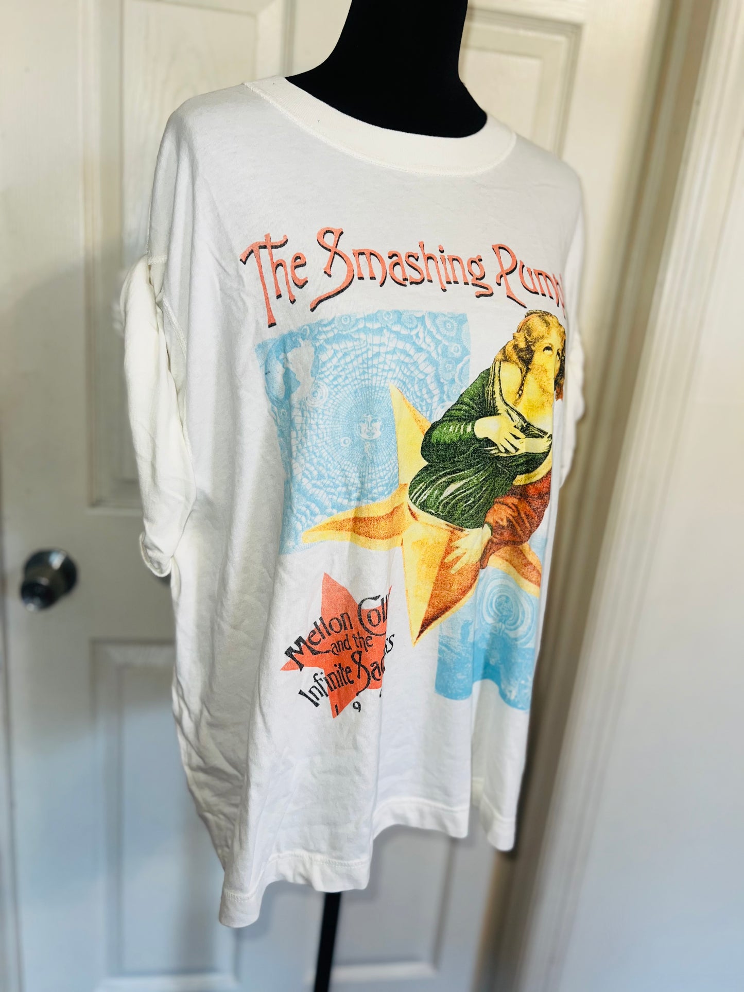 The Smashing Pumpkins Double Sided Oversized Distressed Tee