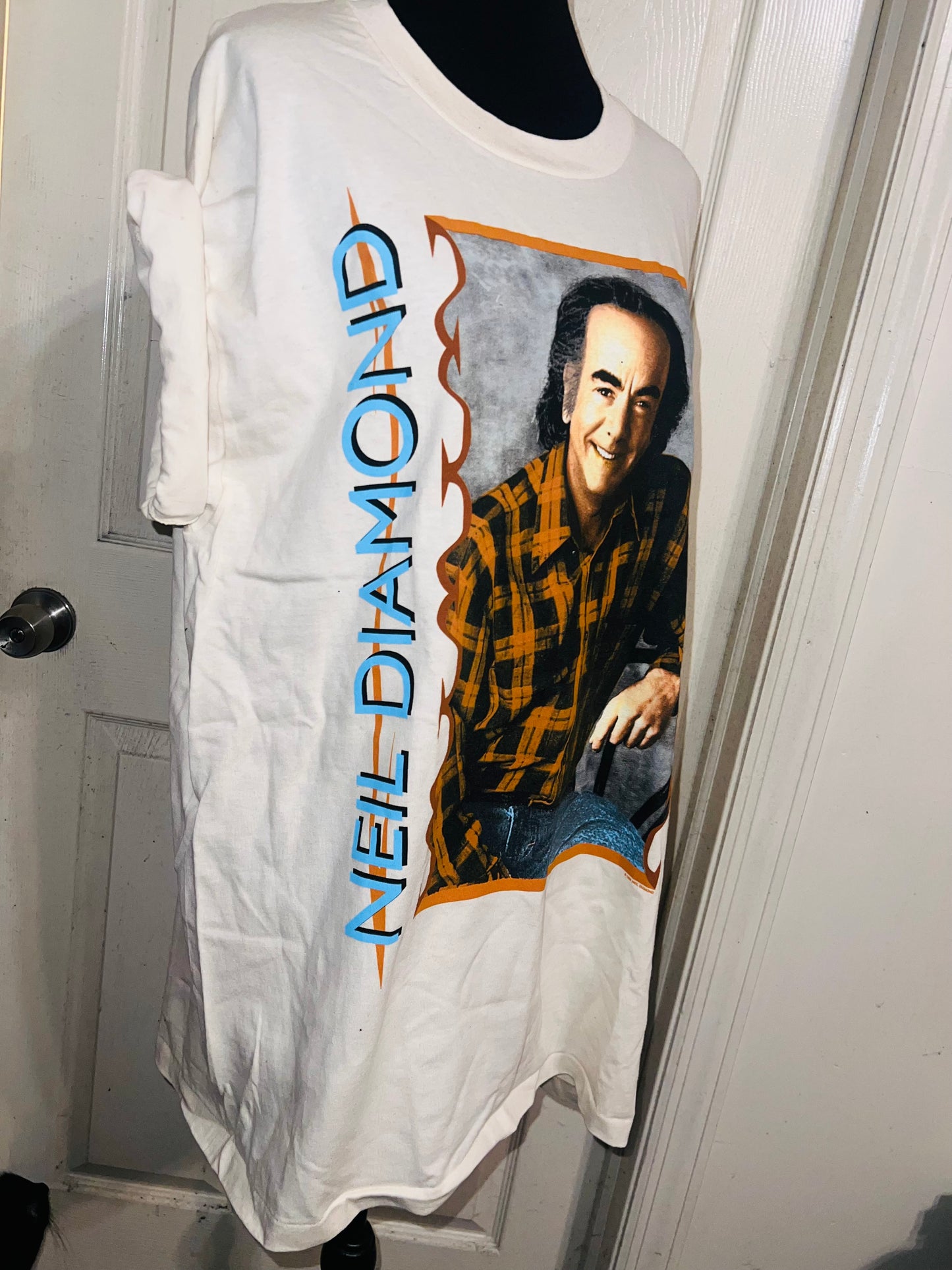 Neil Diamond Double Sided Vintage Oversized Distressed Tee
